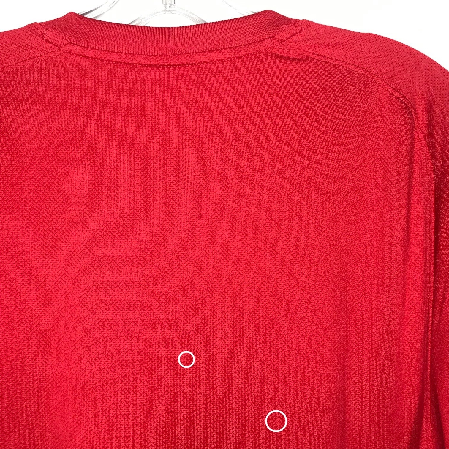 Nike Team Dri-Fit Shirt Mens S Red Elbow Pads Long Sleeve Soccer