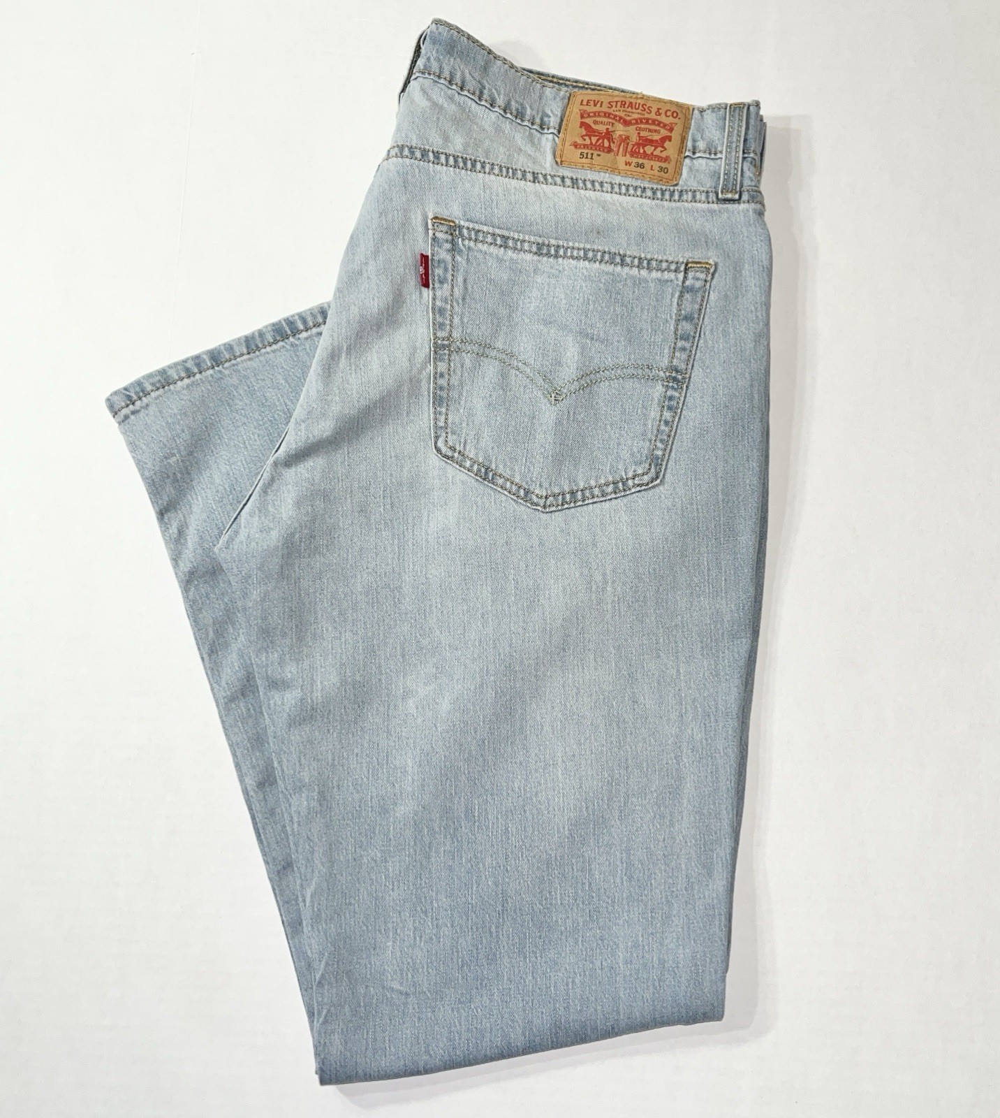Levi’s 511 Jeans Men’s 36×30 Blue Slim Fit Denim Classic Heritage Americana