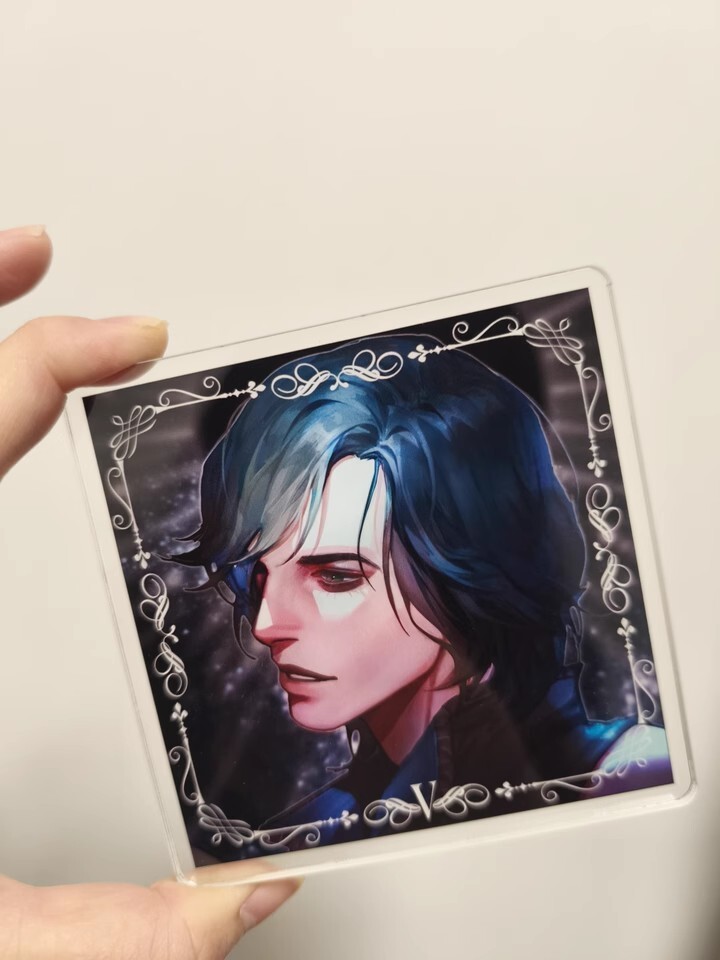 Devil May Cry Vergil Nero Dante Acrylic Coaster Desk Cup Coaster Cosplay Prop YZ