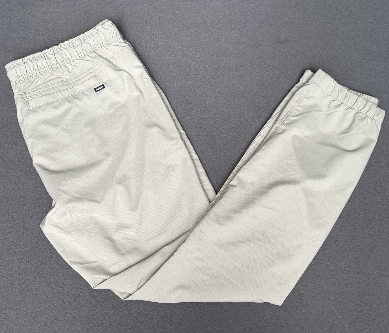 Hurley Pacer Stretch Twill Elastic Cuffs Jogger Mens 2XL Light Gray(SH10)