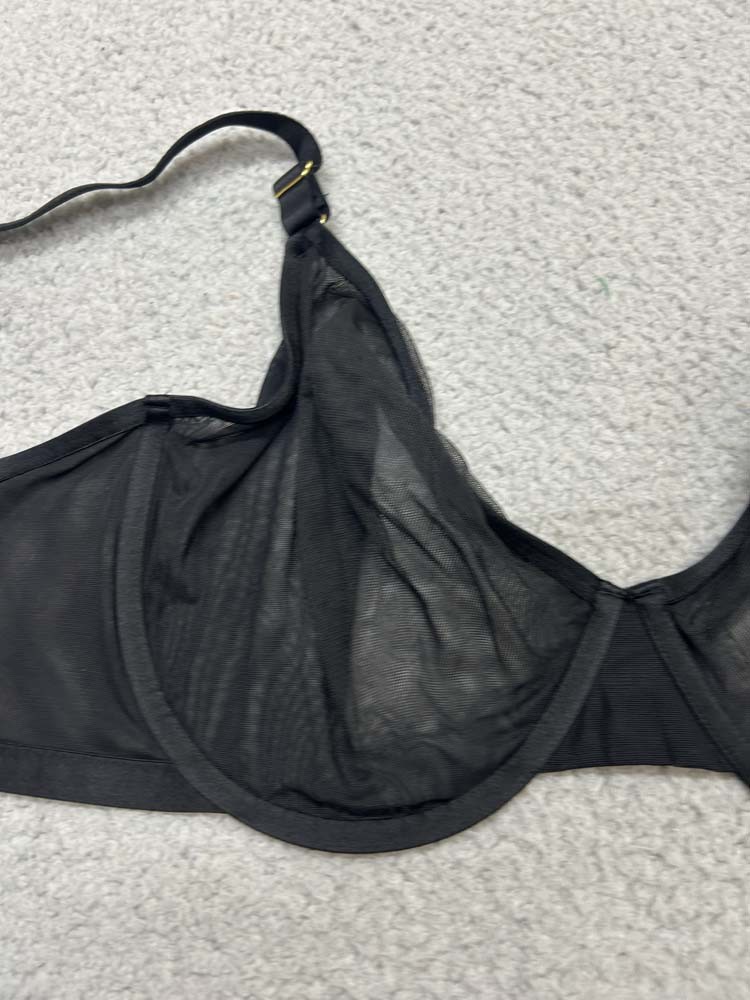 Joyspun Bra 42DD Unlined JS660 Full coverage Sheer Mesh Balconette