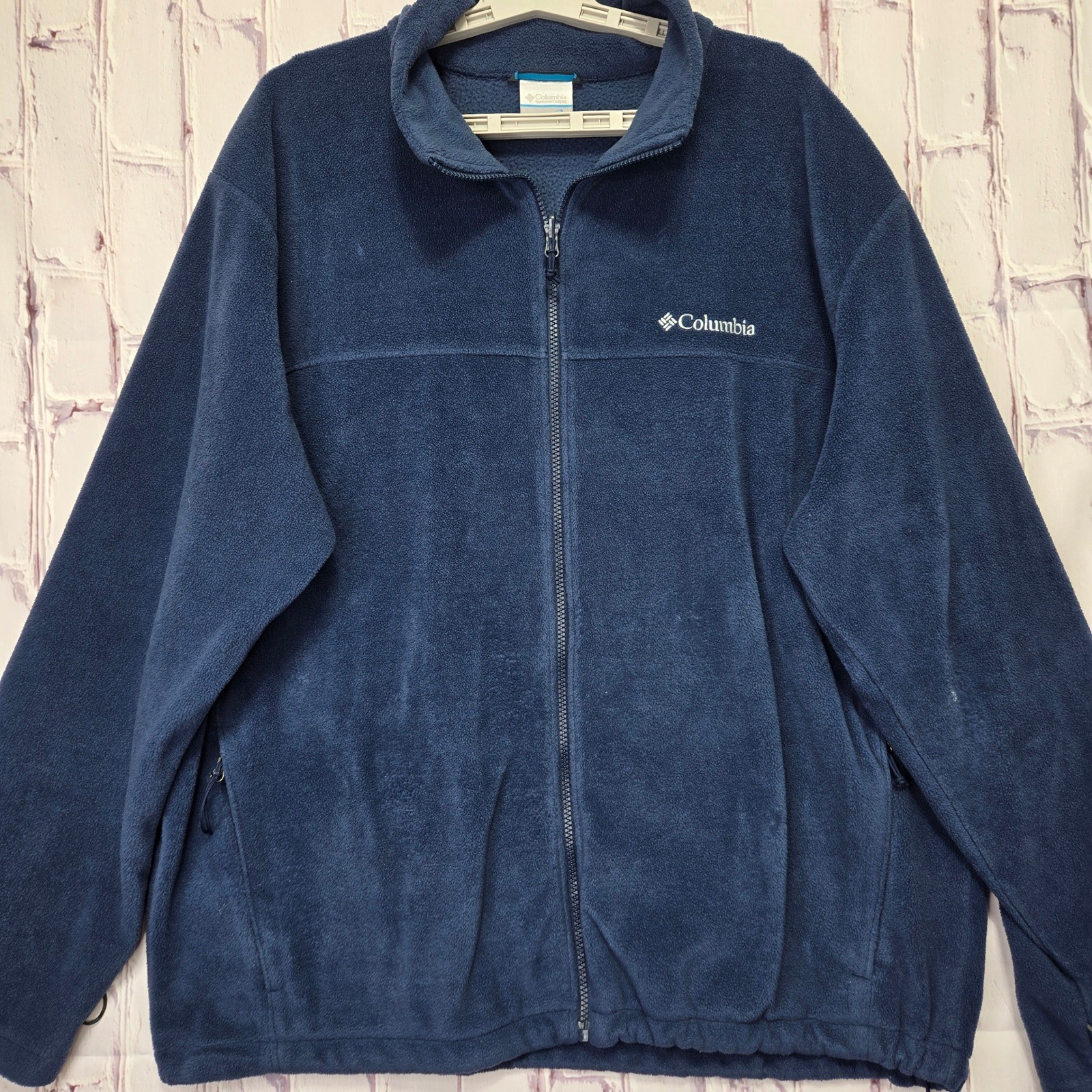 Columbia Interchange 3-in-1 Jacket Mens XXL Navy Blue Waterproof Shell Fleece