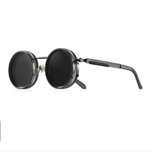 Polarized Round Sunglasses ND9 Adjustable Dimming Men Women Retro Punk