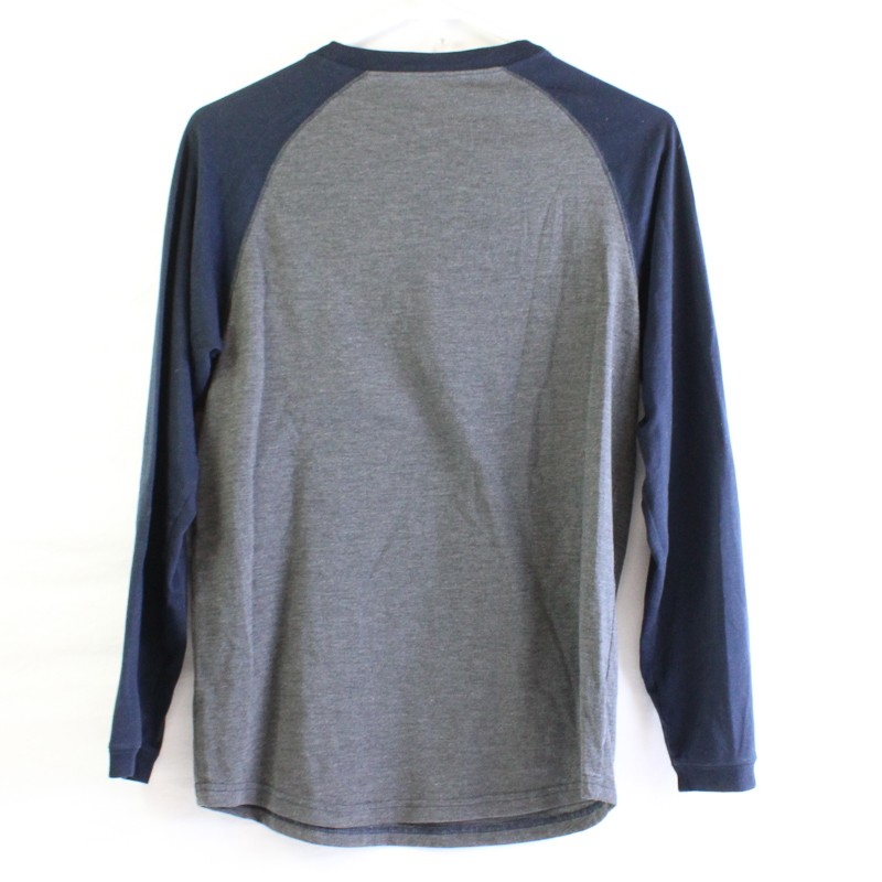 Old Navy Gray and Blue Long-Sleeve Pajama Shirt Youth’s XL 14