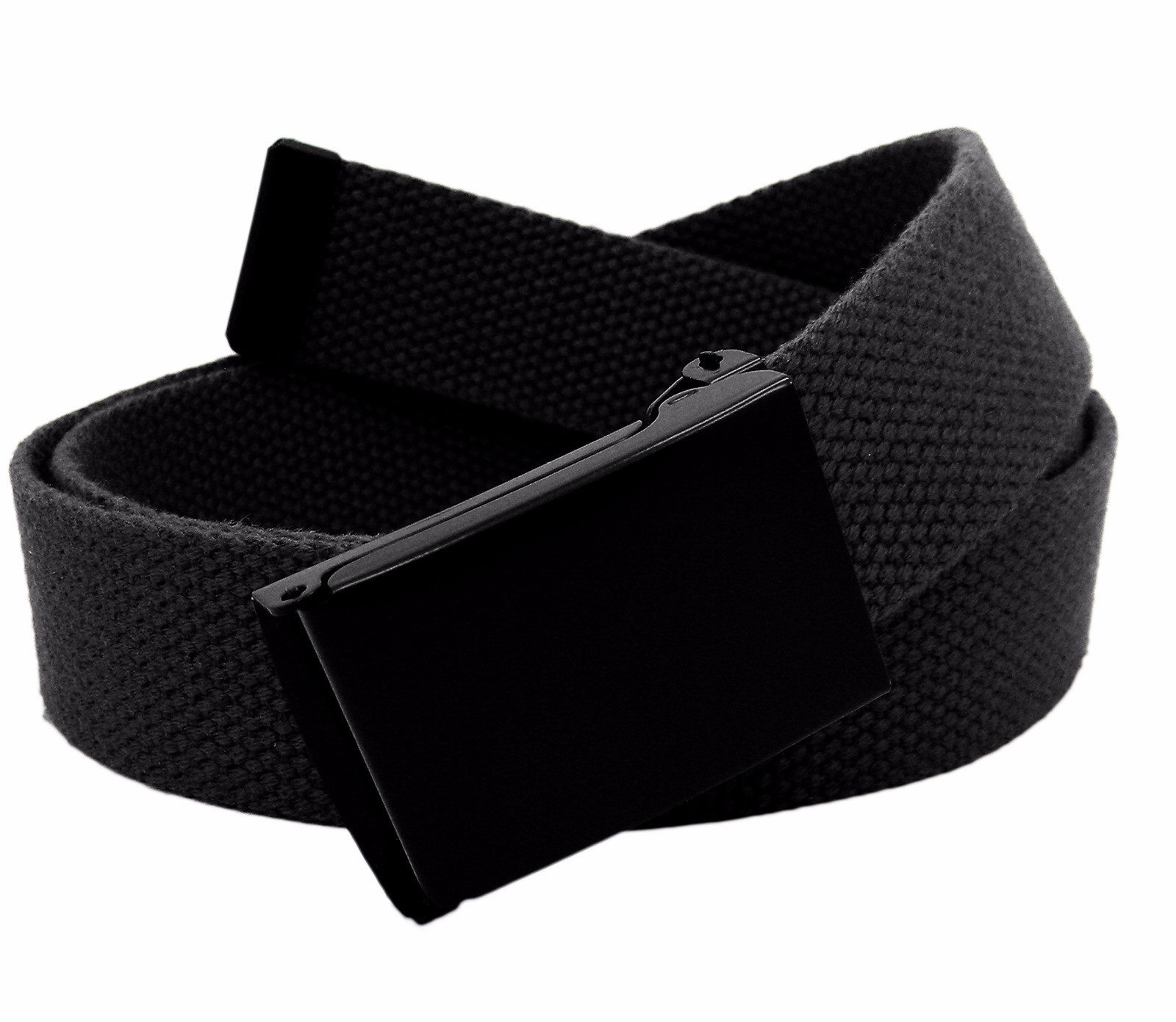 Build A Belt Men’s Black Flip Top 1.25″ Wide Buckle with Canvas Web Belt