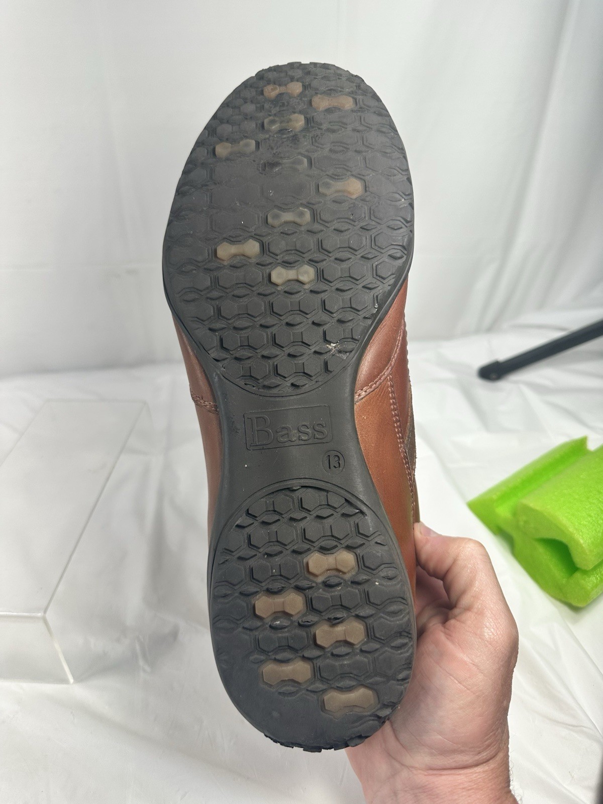 BASS MIDFIELD LEATHER WALKING SHOE SNEAKER SIZE 13 M
