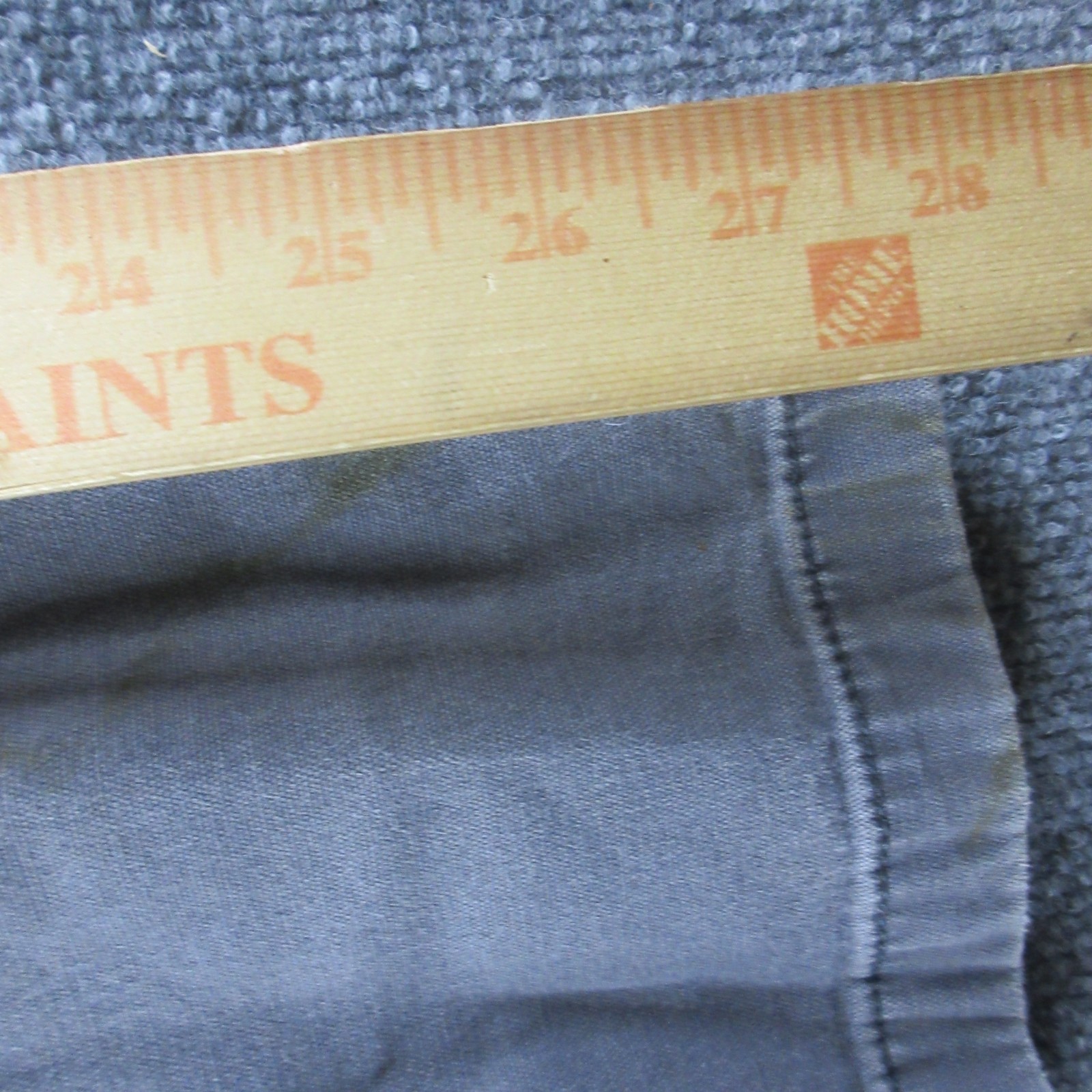 Carhartt Pants Mens 36×28 Gray Double Knee Relaxed Fit Workwear 102802-029 *