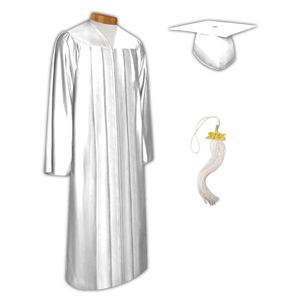 2026 Shiny Graduation Cap and Gown with Tassel by Grads4Good