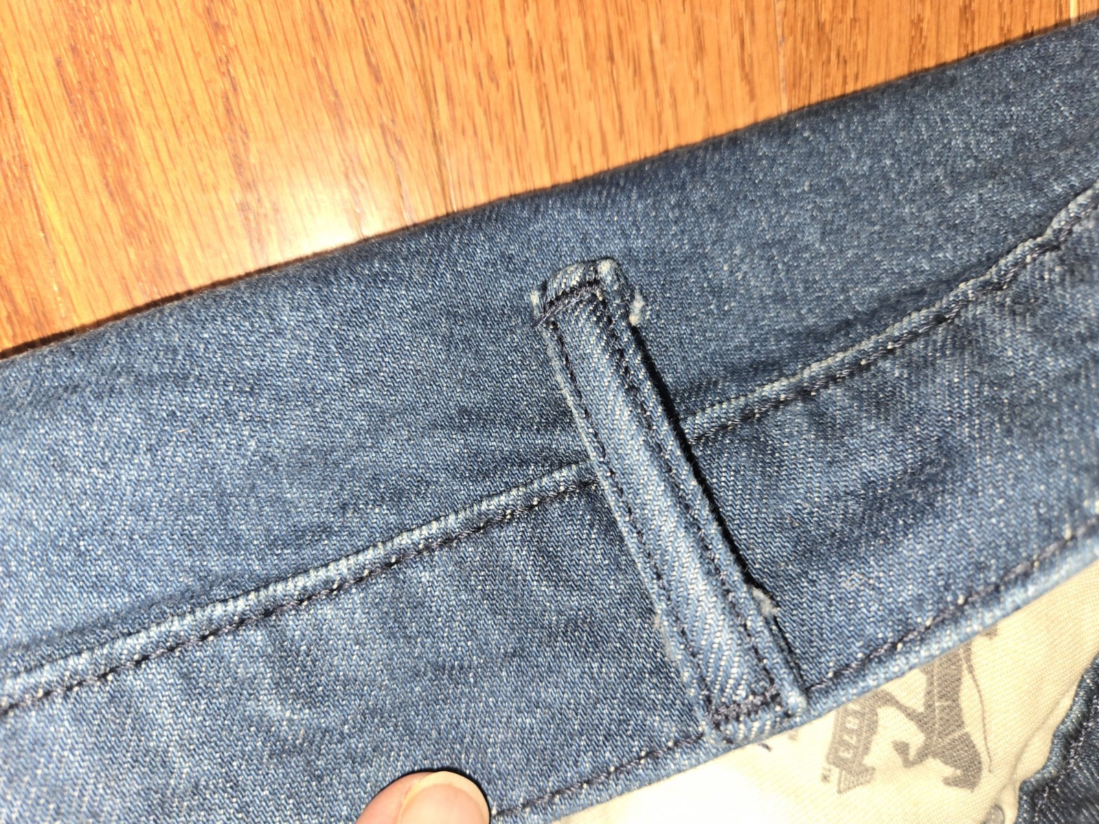 MENS LEVI’S 569 38X30 (FIT 38X28) LOOSE STRAIGHT FIT DARK BLUE JEANS A+ HEM JOB