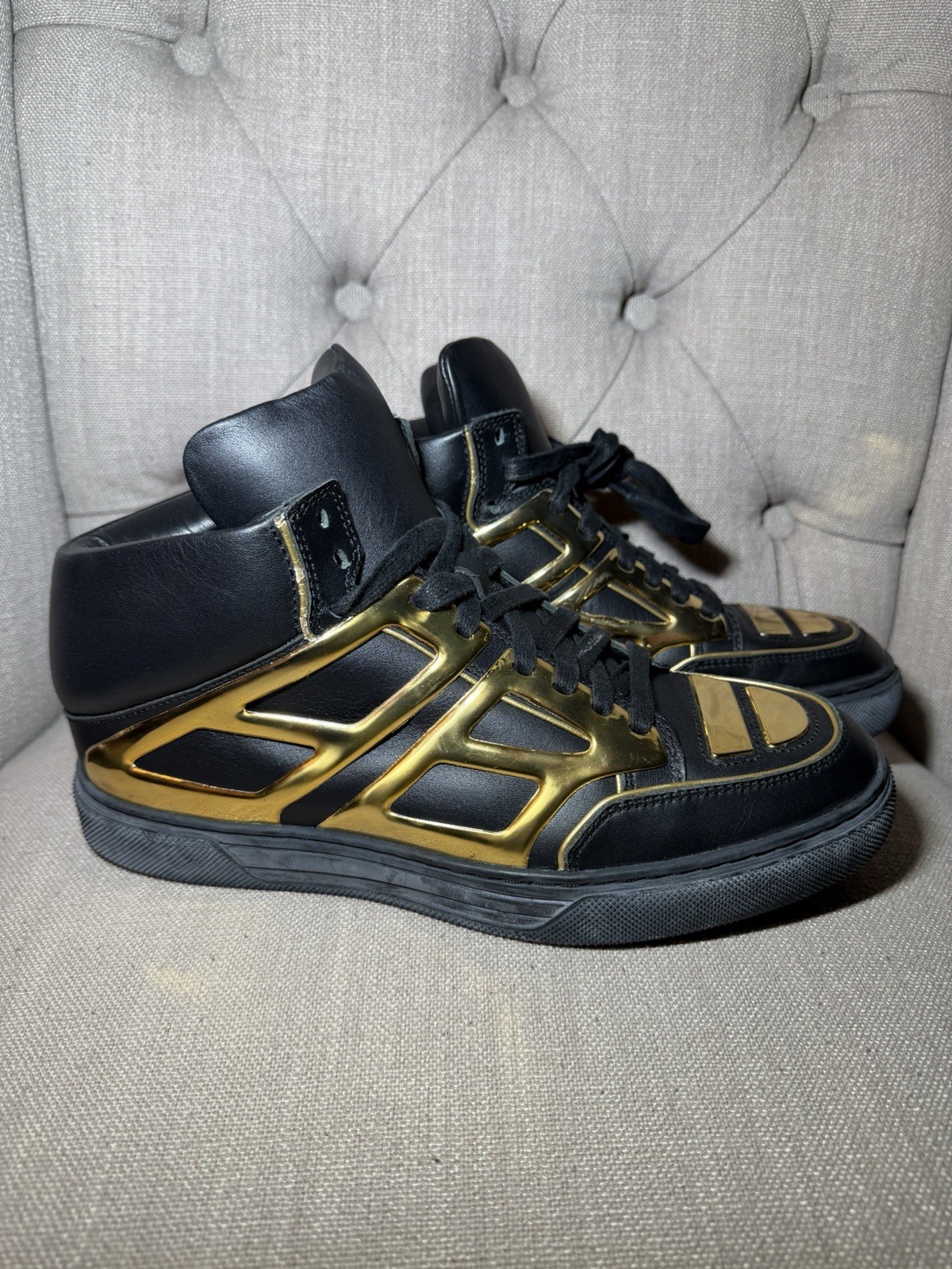 Alejandro Ingelmo Black/Gold TRON 21200-C002B-111 Sneaker Men Size 8M