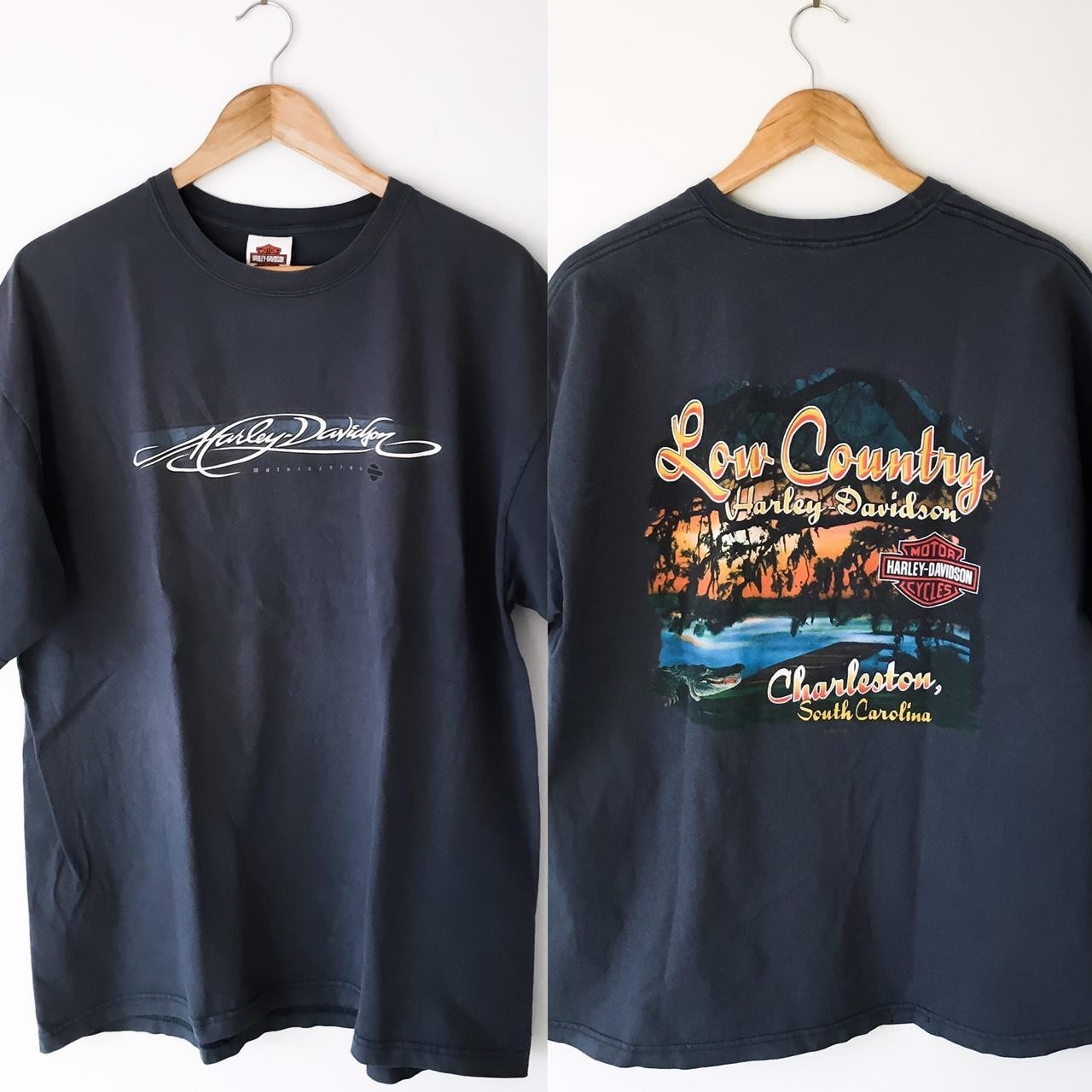 Y2K Harley-Davidson Motorcycles Charleston, North Carolina XL Gator T-Shirt