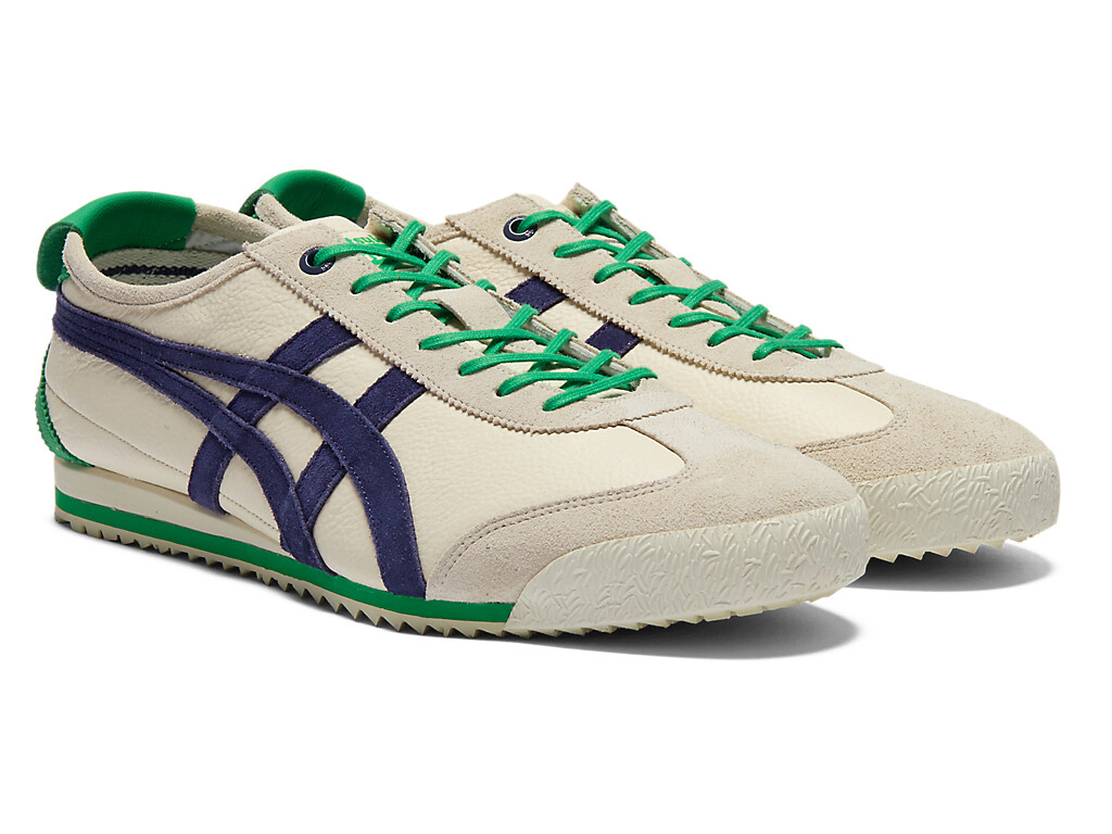 MEXICO 66 SD VINtage processing Onitsuka Tiger stripes Real Leather Metal eyelet
