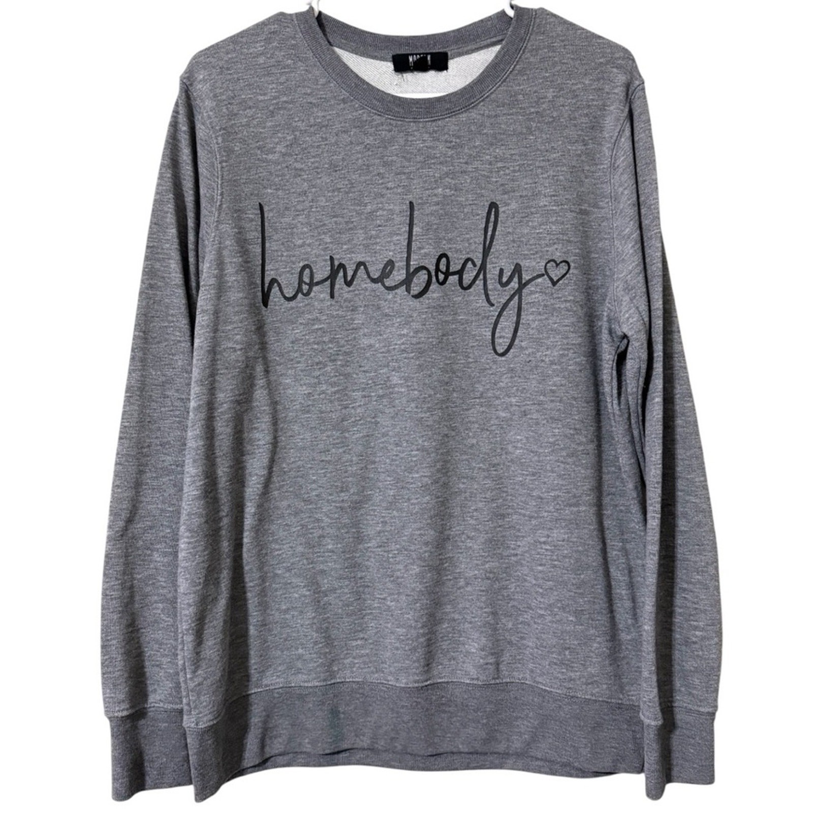 Modern Canvas women’s medium Homebody grey pullover sweater casual travel comfy