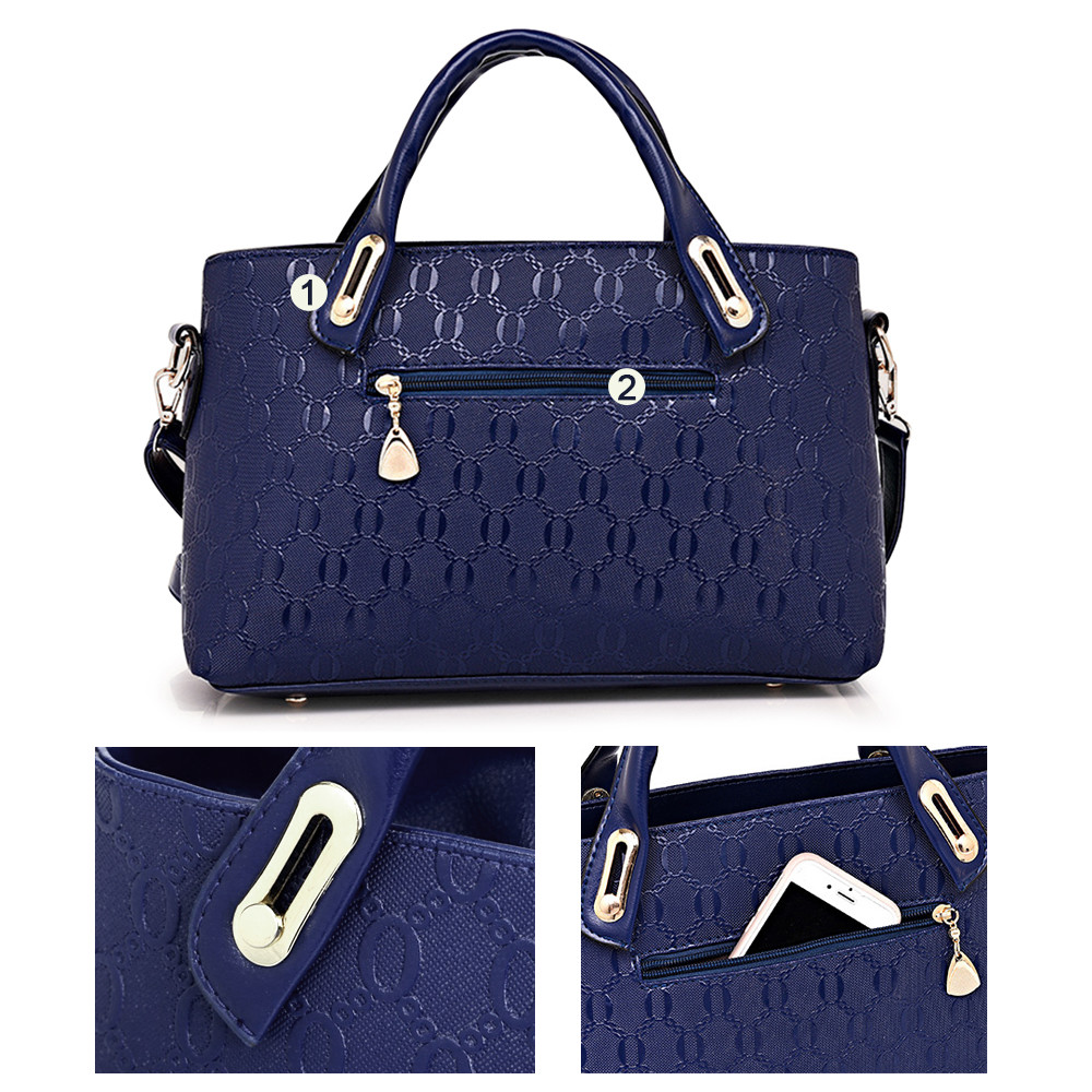 4Pcs/Set Women Lady Leather Handbags Messenger Shoulder Bags Tote Satchel Purse