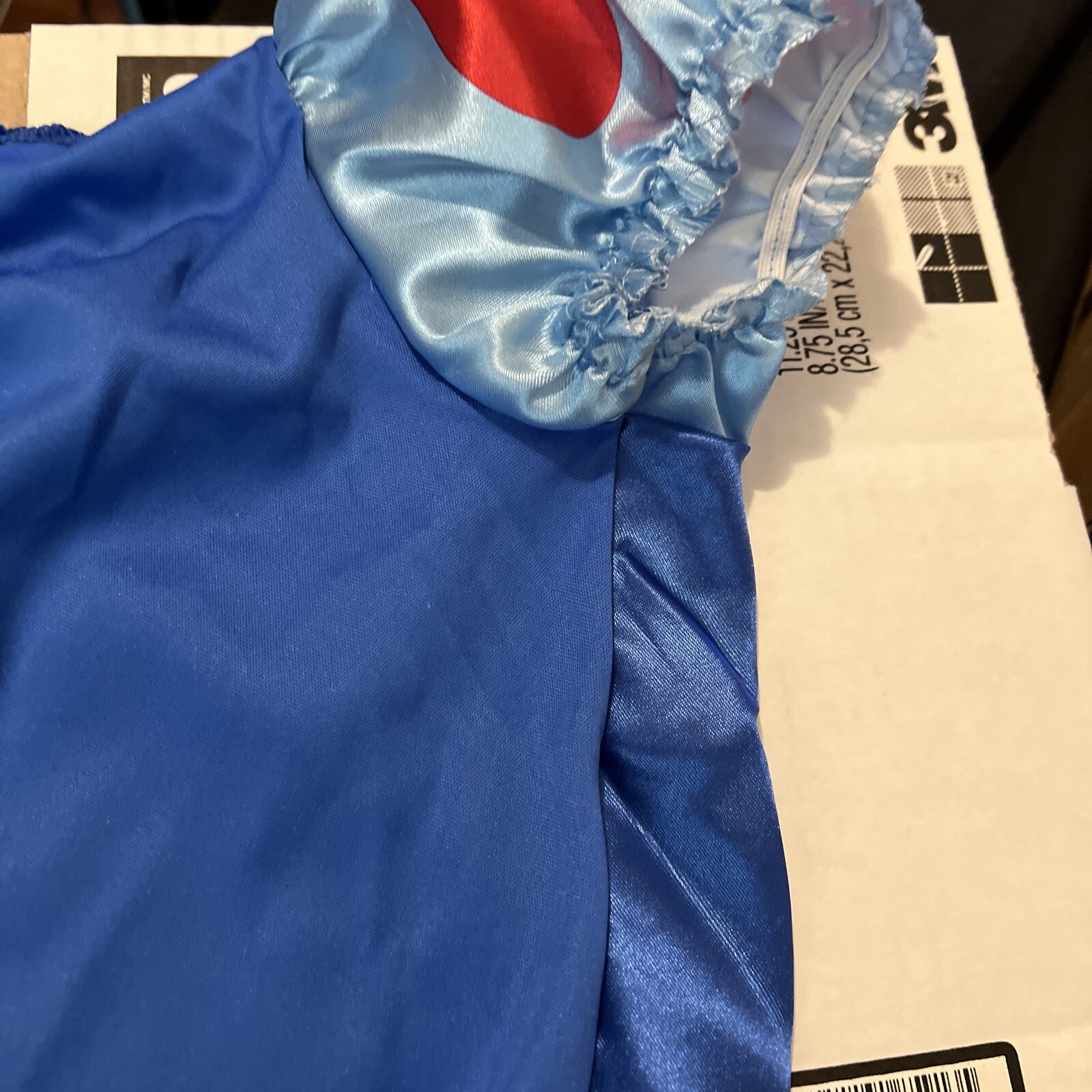 Disney Jakks Pacific Girls Fantasy Play Costume Blue Snow White Top Size 4-6X