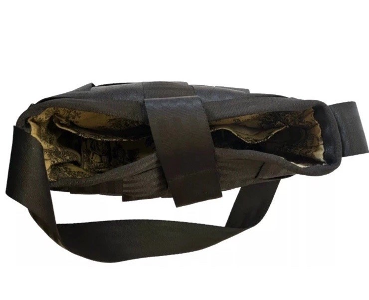 Seatbelt Bag (Black) Handmade By Mildred-Made In USA EUC
