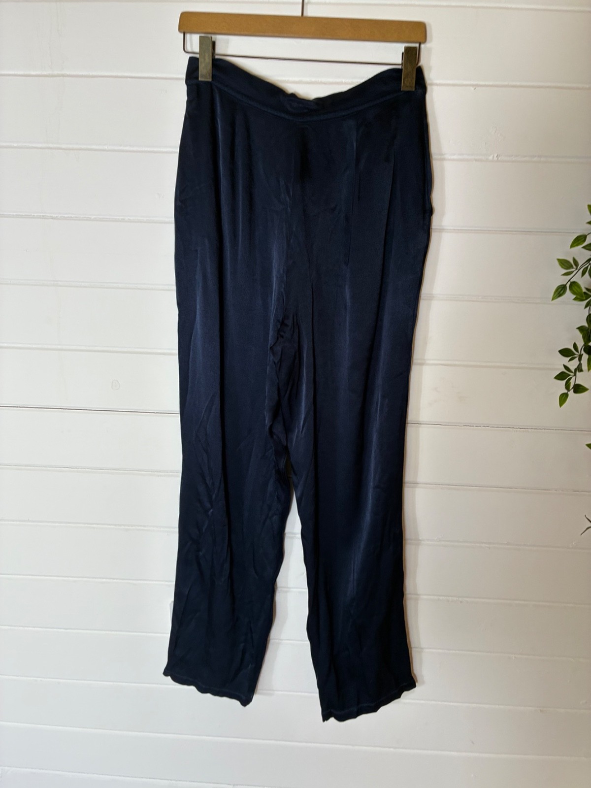 GHOST LONDON DEEP BLUE VISCOSE TAPERD TROUSERS SIZE M BNWT APPROX 10 12 SUMMER