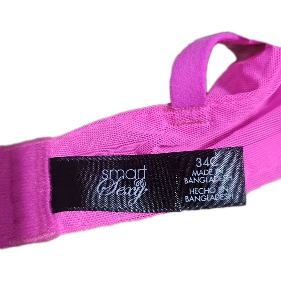 Smart&Sexy Women’s bra Pushup Underwire Color Pink Size 34C. 002