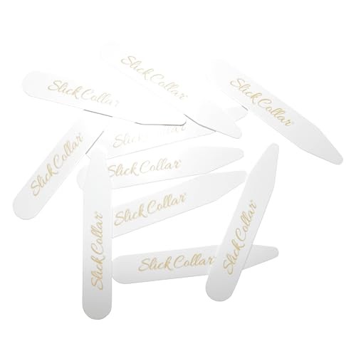 Shirt Collar Support System set with 3 adjustable, 10 premium Collar Stays &