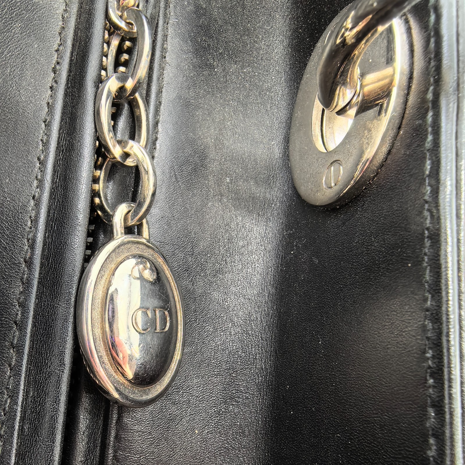 Calf Skin Leather Lady Dior Medium BF00257