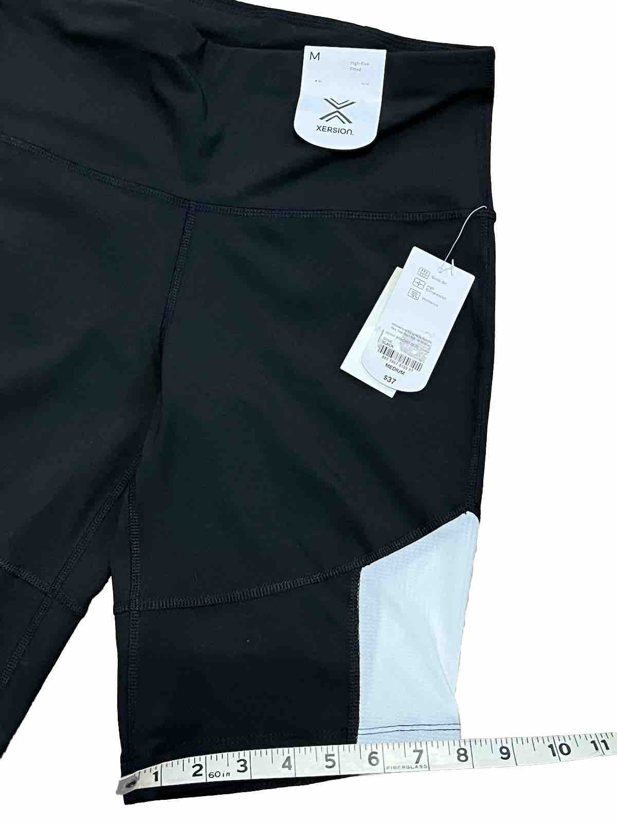 Xersion Compression Yoga Shorts NWT Black Medium Quick Dry Work Out Athletic