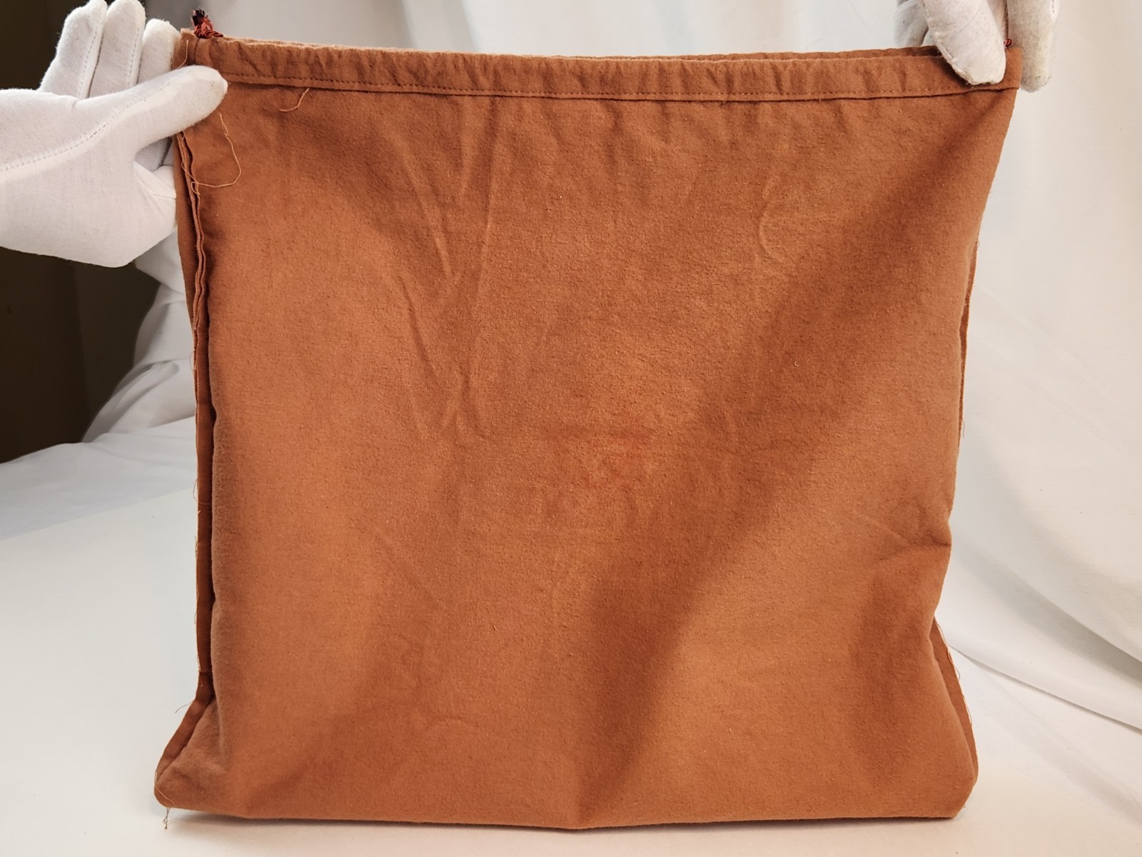 Authentic Loewe Dust Bag ONLY Drawstring 14.5 x 15.5″ Logo Brown Storing Closure