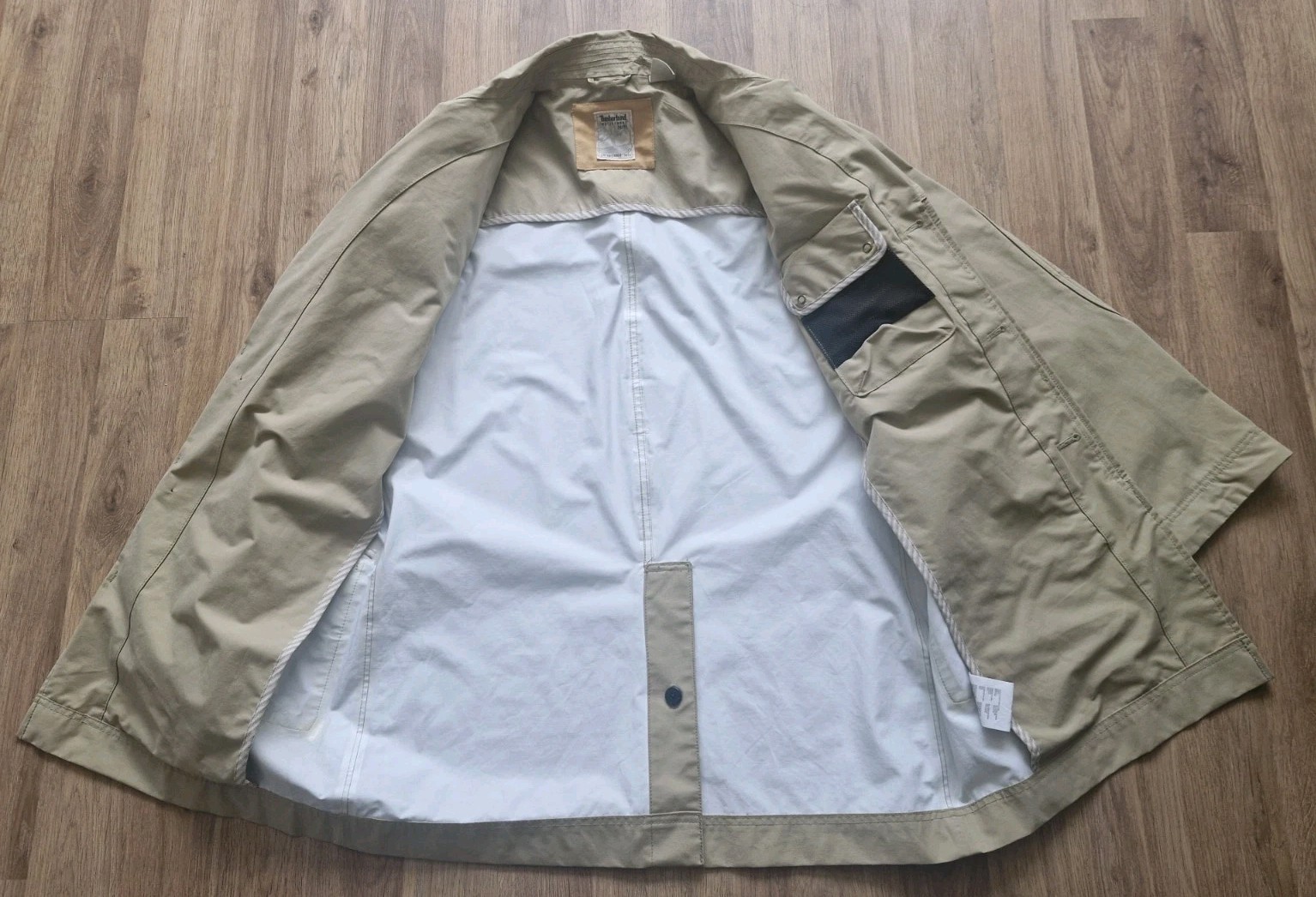 Timberland Beige Mac/Jacket, Trench, Waterproof taupe. 2007. Mens UK MEDIUM.
