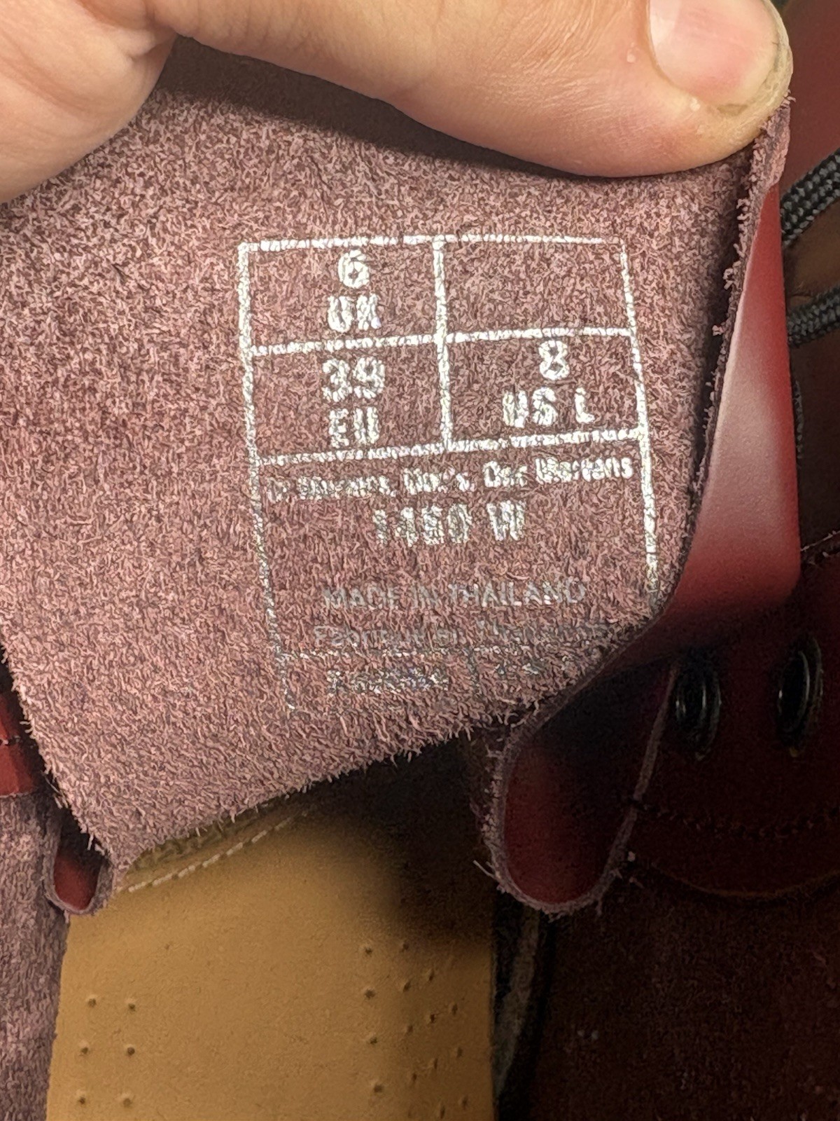 Dr Martens 1460 Cherry Red Smooth Leather Combat Boots Womens 8 UK 6 EU 39