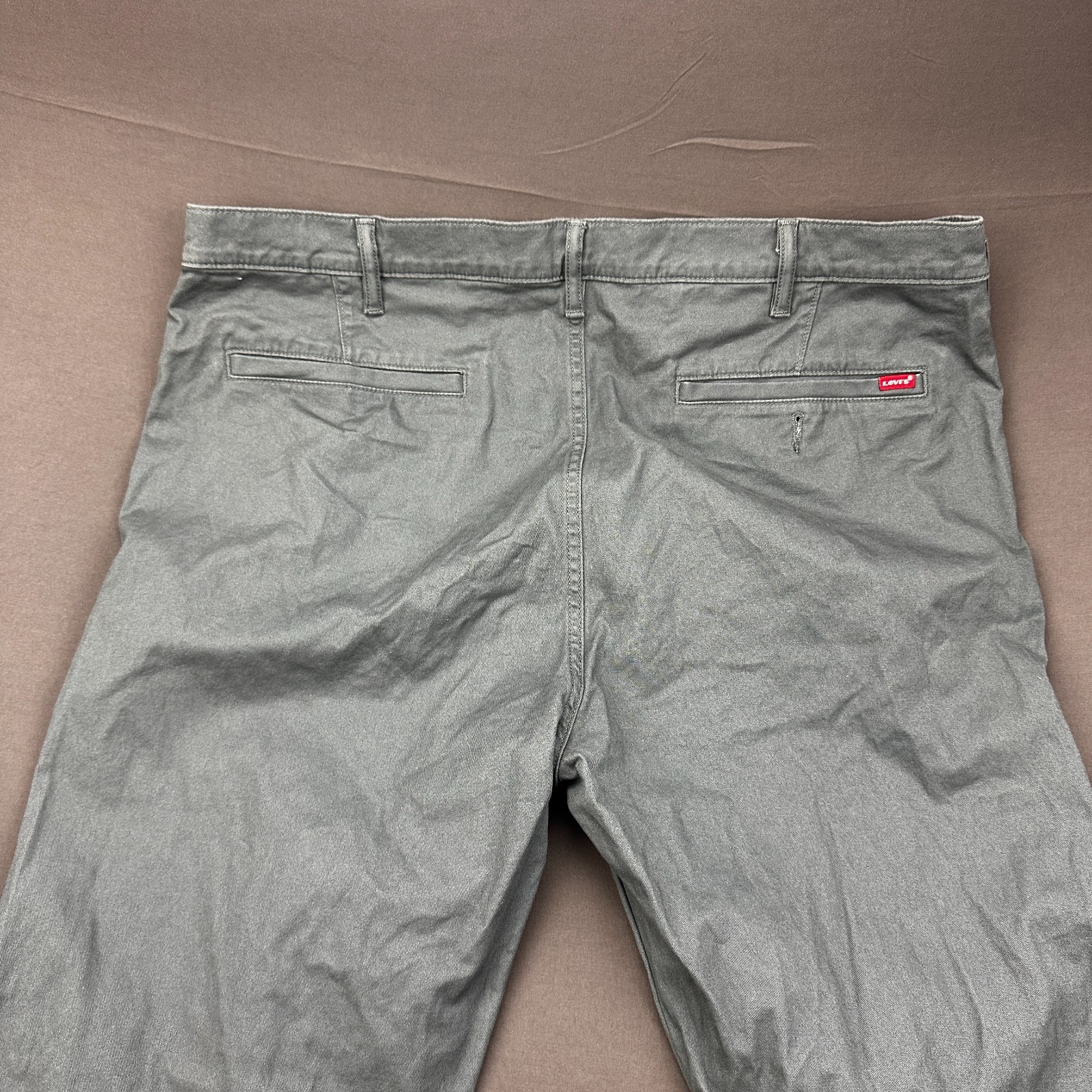 Levi’s XX Chino Standard Taper Pants Mens 40X32 Gray Classic Flat Front Casual