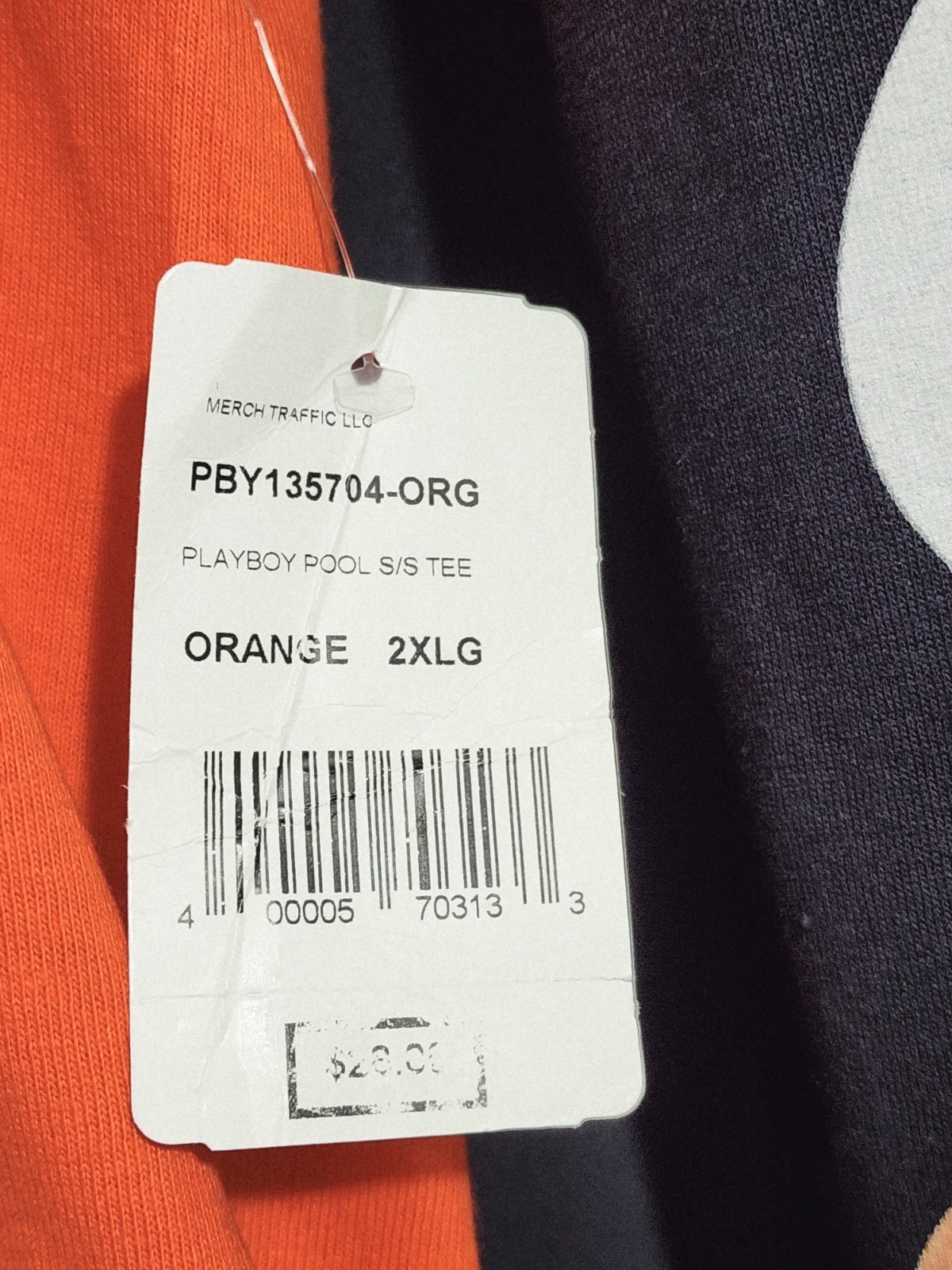 Playboy short sleeve graphic tee lot of 2 orange black t-shirt bundle mens 2XL
