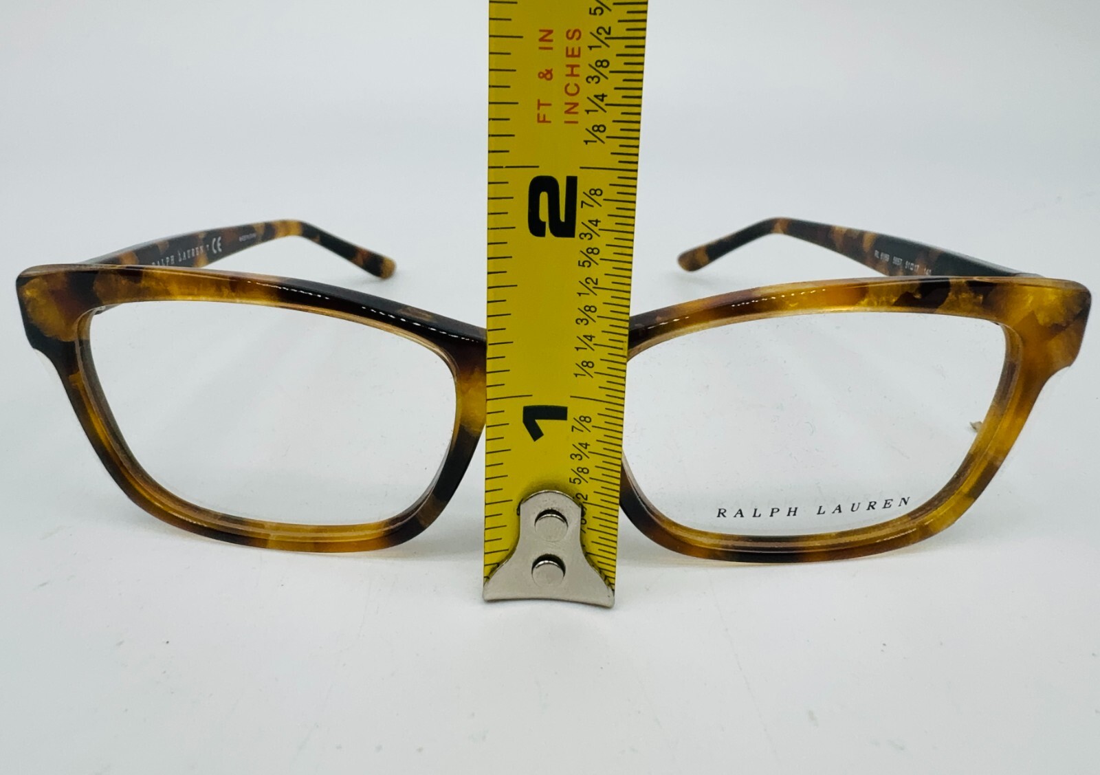 RALPH LAUREN RL 6169 5657 WOMAN EYEGLASSES 51-17-140 mm HAVANA GOLD ORIGINAL
