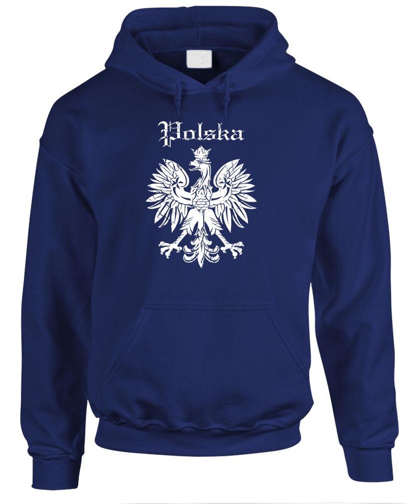 POLSKA EAGLE – Poland Polish Retro Hipster – Fleece Pullover Hoodie