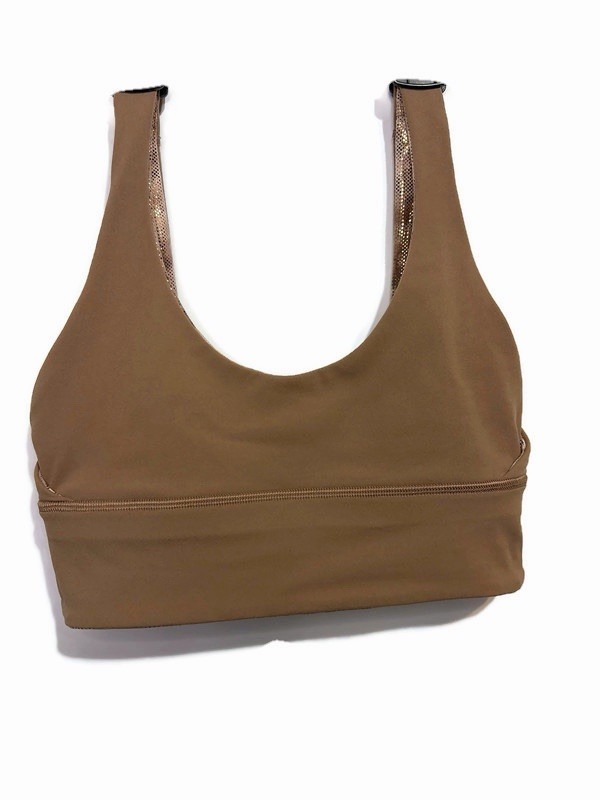 Lululemon Align Bra Shine Light Support, A/B Cup Size 4 Diamond Dye Misty Shell