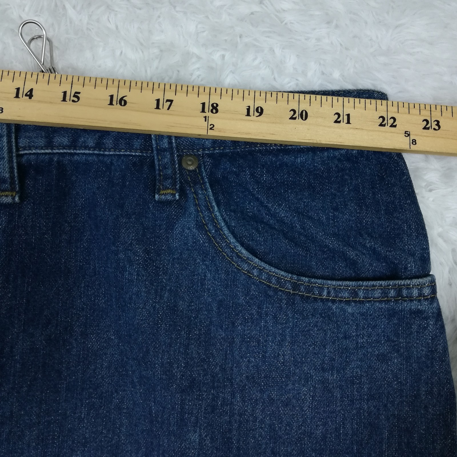 Bailey’s Pt Mens Jeans Straight Leg Relaxed Blue Denim Dark Stonewash 46×30 New