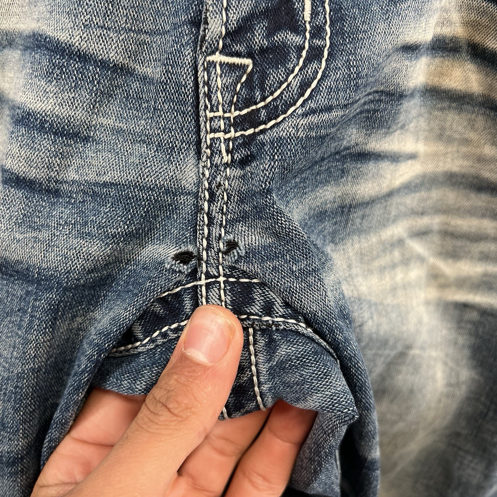 Salvage Mayhem Boot Jeans Mens 32 R Fit 33×32 Blue Denim Pants BKE Buckle Cut