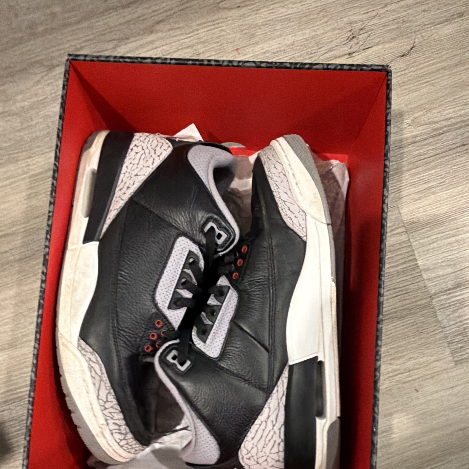 Air Jordan 3 Retro OG 2024 Black Cement used