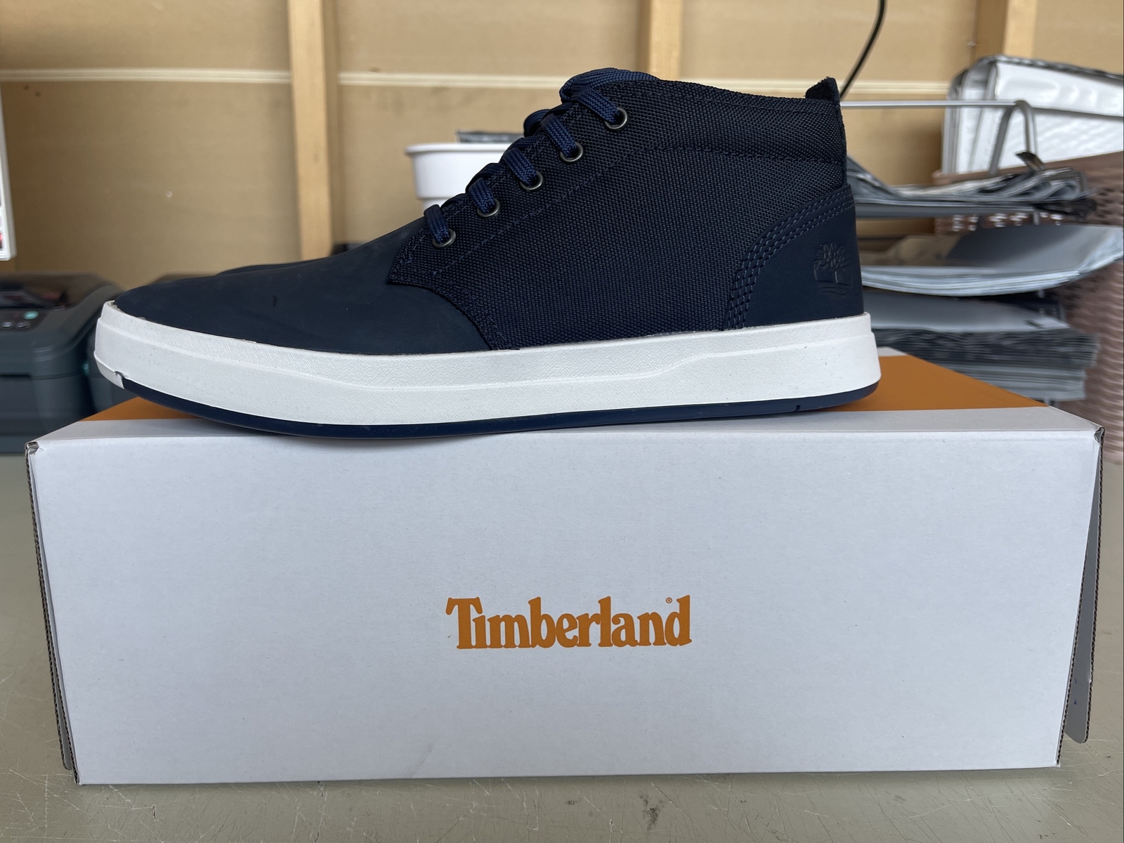 PICK SIZE/COLOR – Timberland Mens Davis Square Leather Fabric Chukka