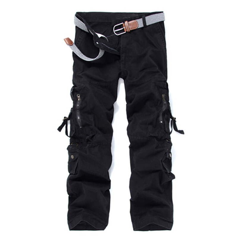 New Mens Cargo Pants Work Trousers Multiple Pockets Tactical Combat Outdoor Pant