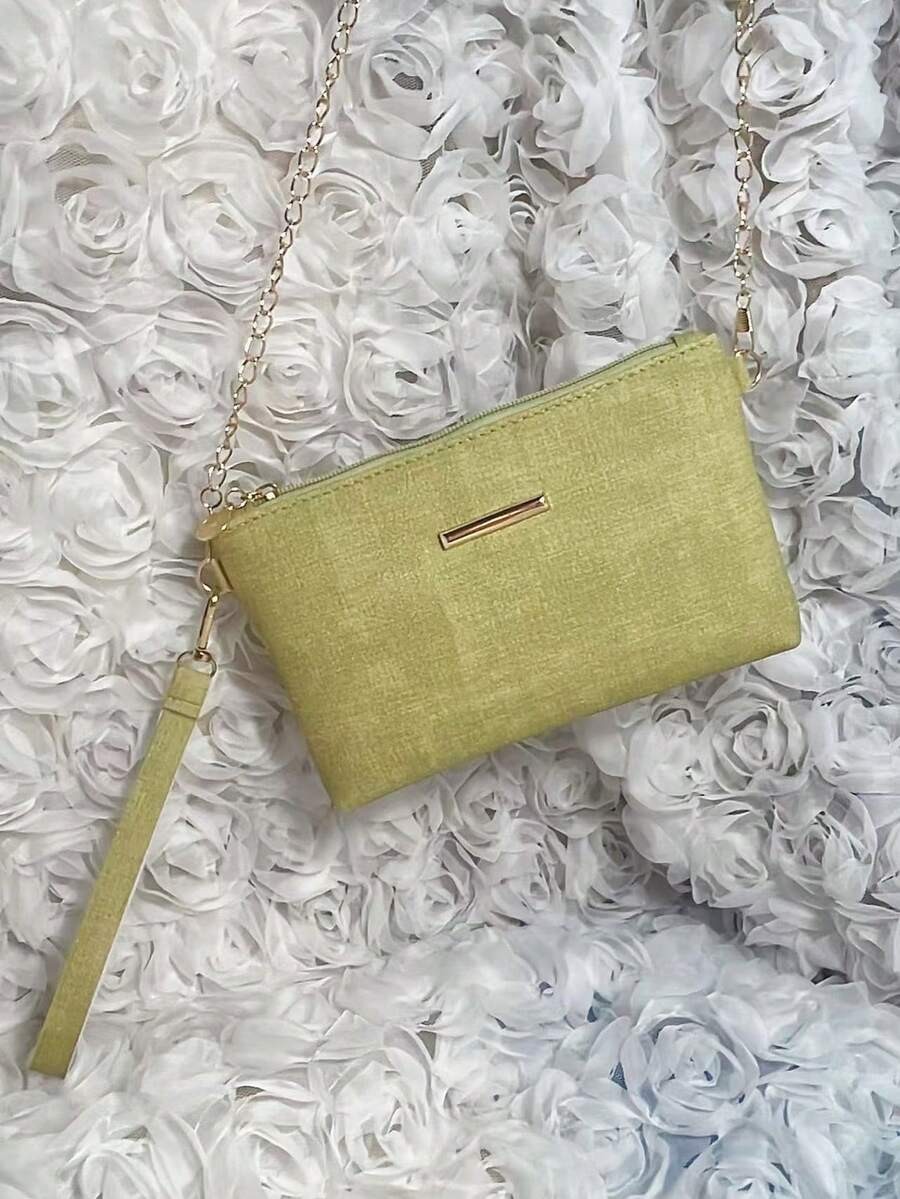 Small Square Bag Women PU Leather Crossbody Chain Purse Casual Shoulder Mini