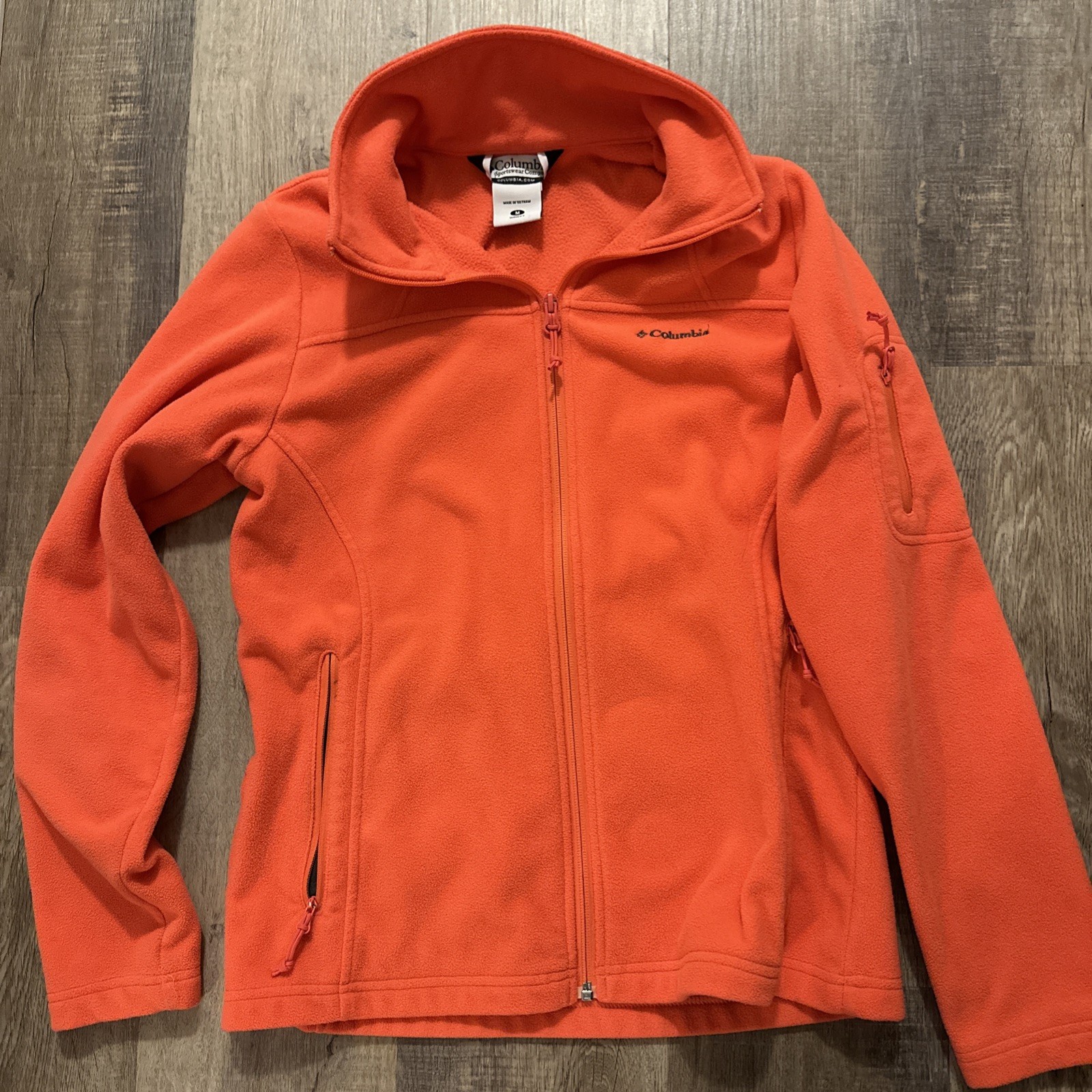 Columbia Women’s Fast Trek II / Benton Springs Fleece Jacket – Orange M – 4017