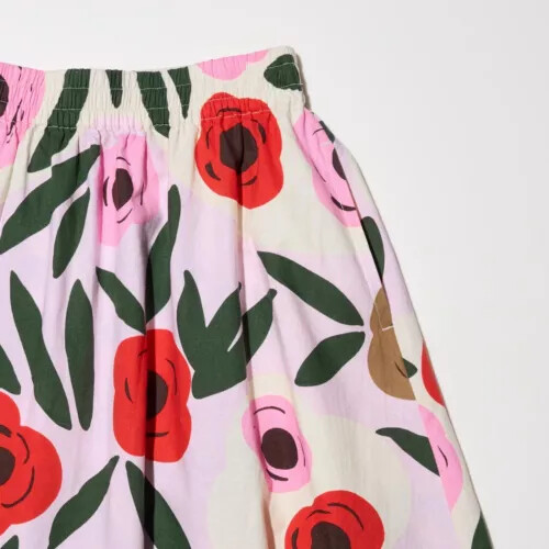 [XS-XXL] UNIQLO x Marimekko Linen-blend Skirt 4Color WOMEN Japan New