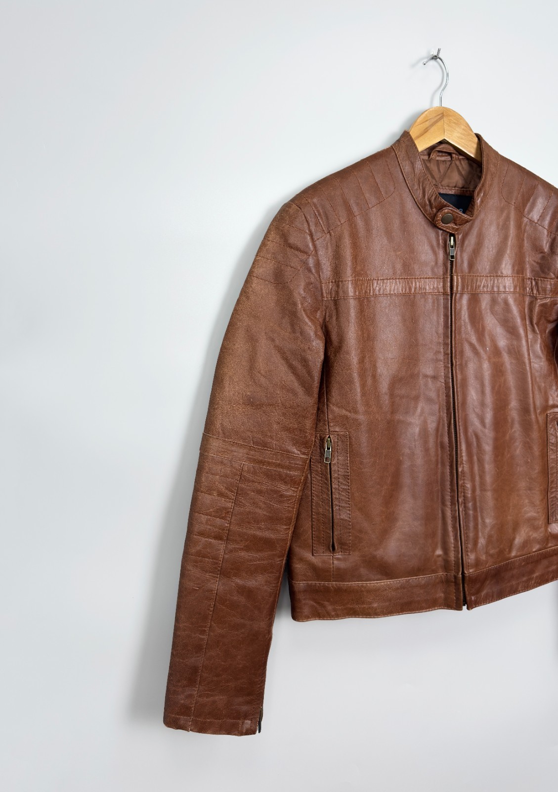 Superior New York Brown Leather Jacket