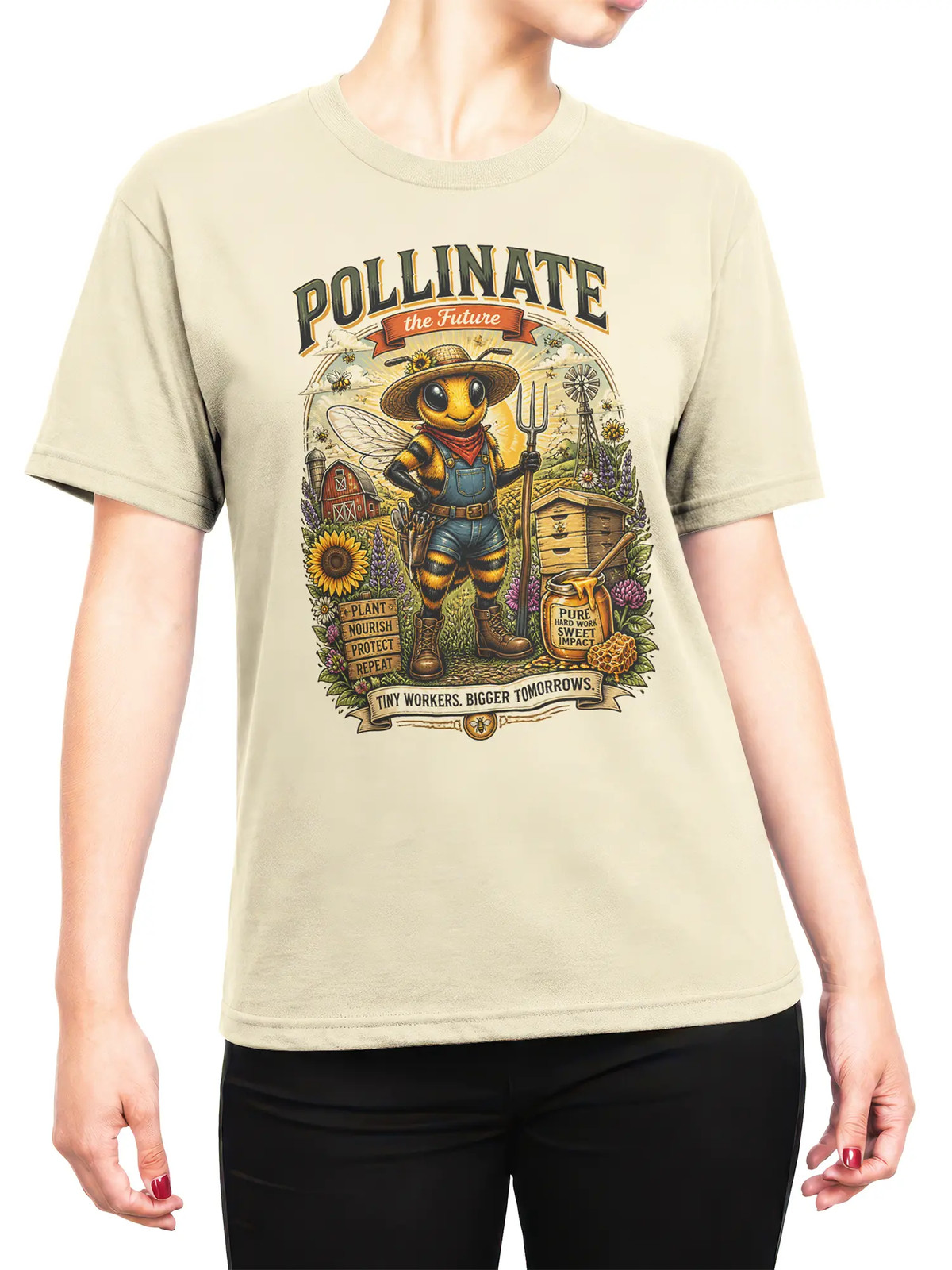 Pollinate Tomorrow Bee T-Shirt | Unisex