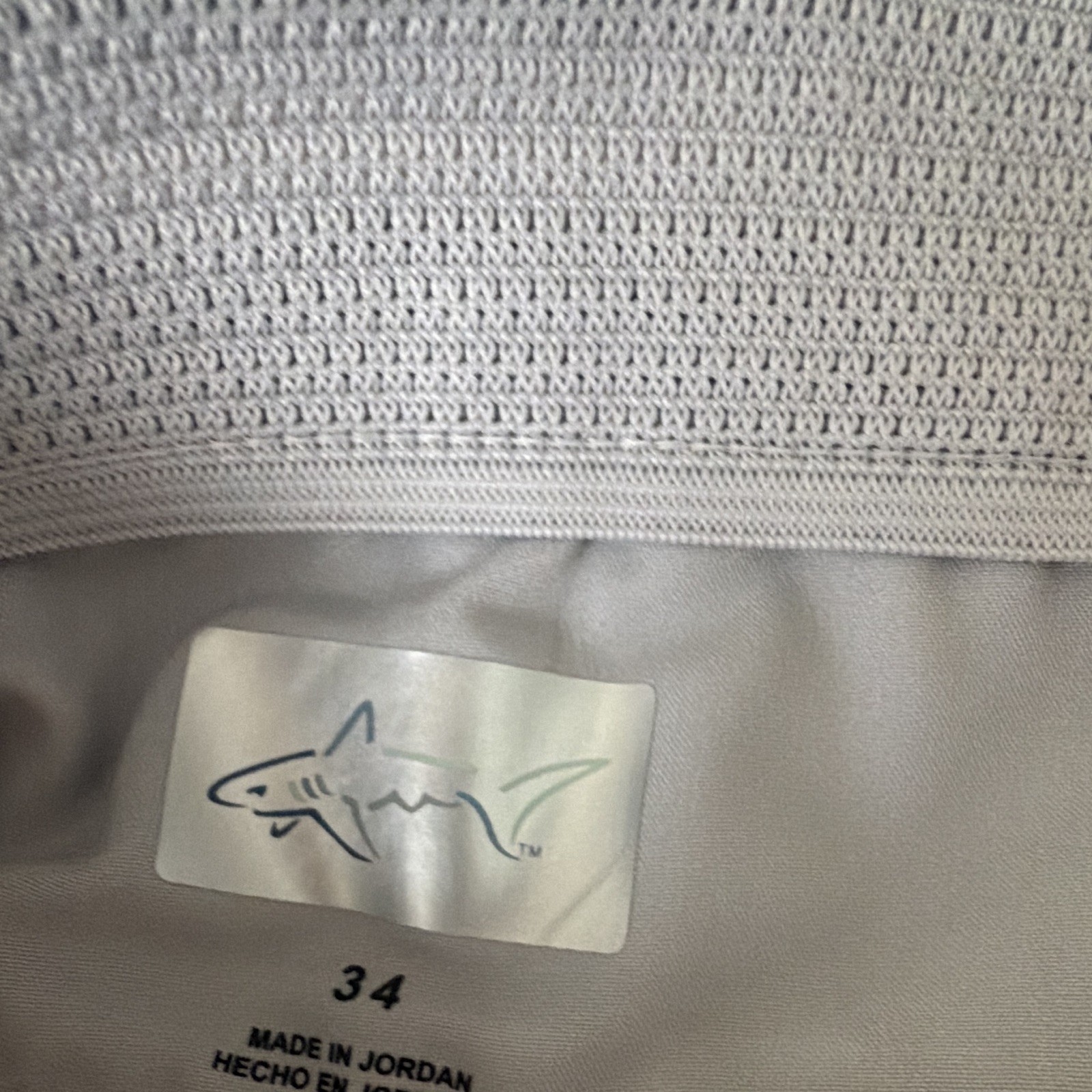 Greg Norman Men’s Gray Solid Flat Front Shorts w/ Pockets Logo, Machine Wash
