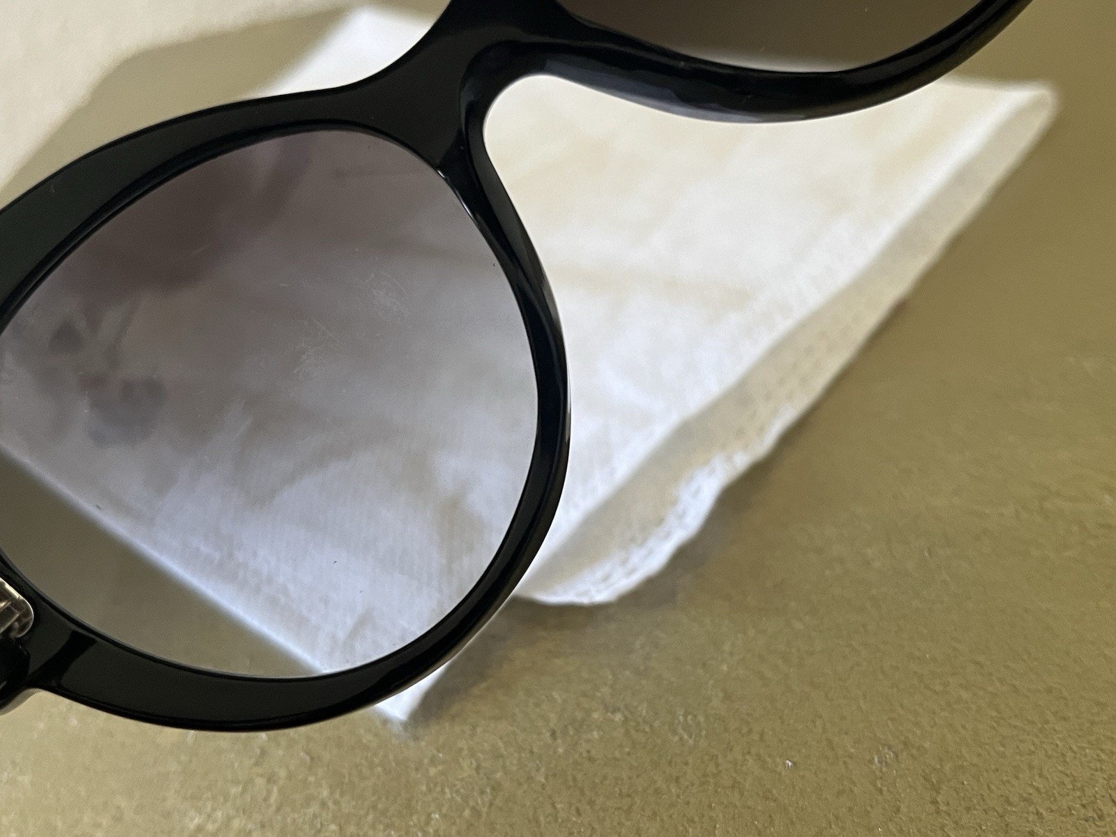 Prada Baroque Cat Eye Sunglasses Black SPR 28N 56-19-140