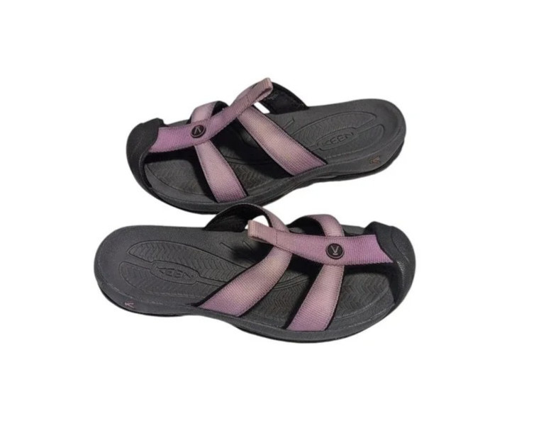 Keen Bali Purple Ombre Black Slide Sandals Toe Guard EU 37 US 7 Slip On