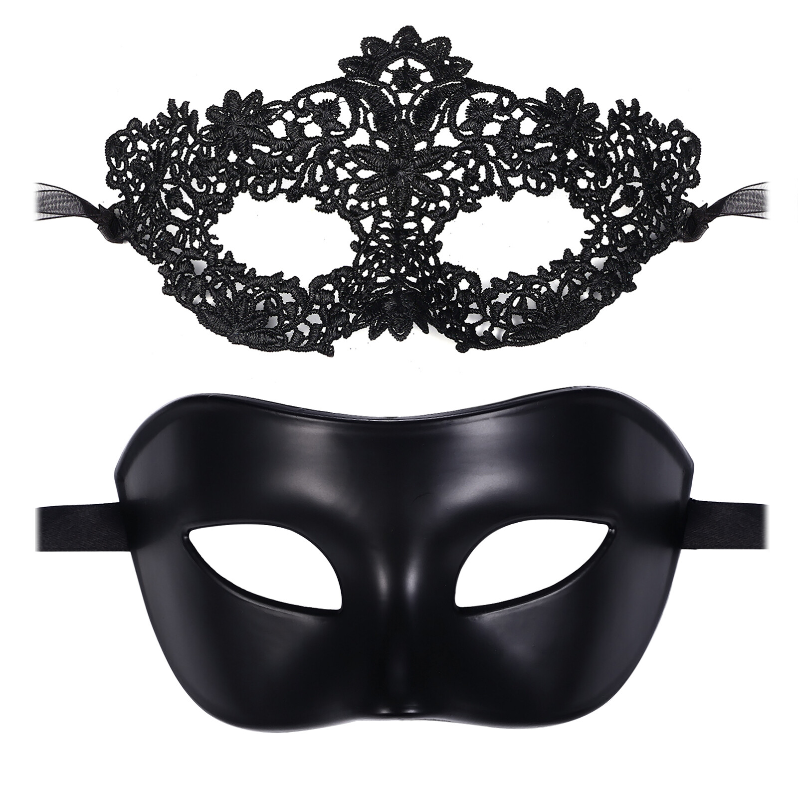 Couple 2pcs Masquerade Masks Venetian Costume Ball Wedding Cosplay Party Mask