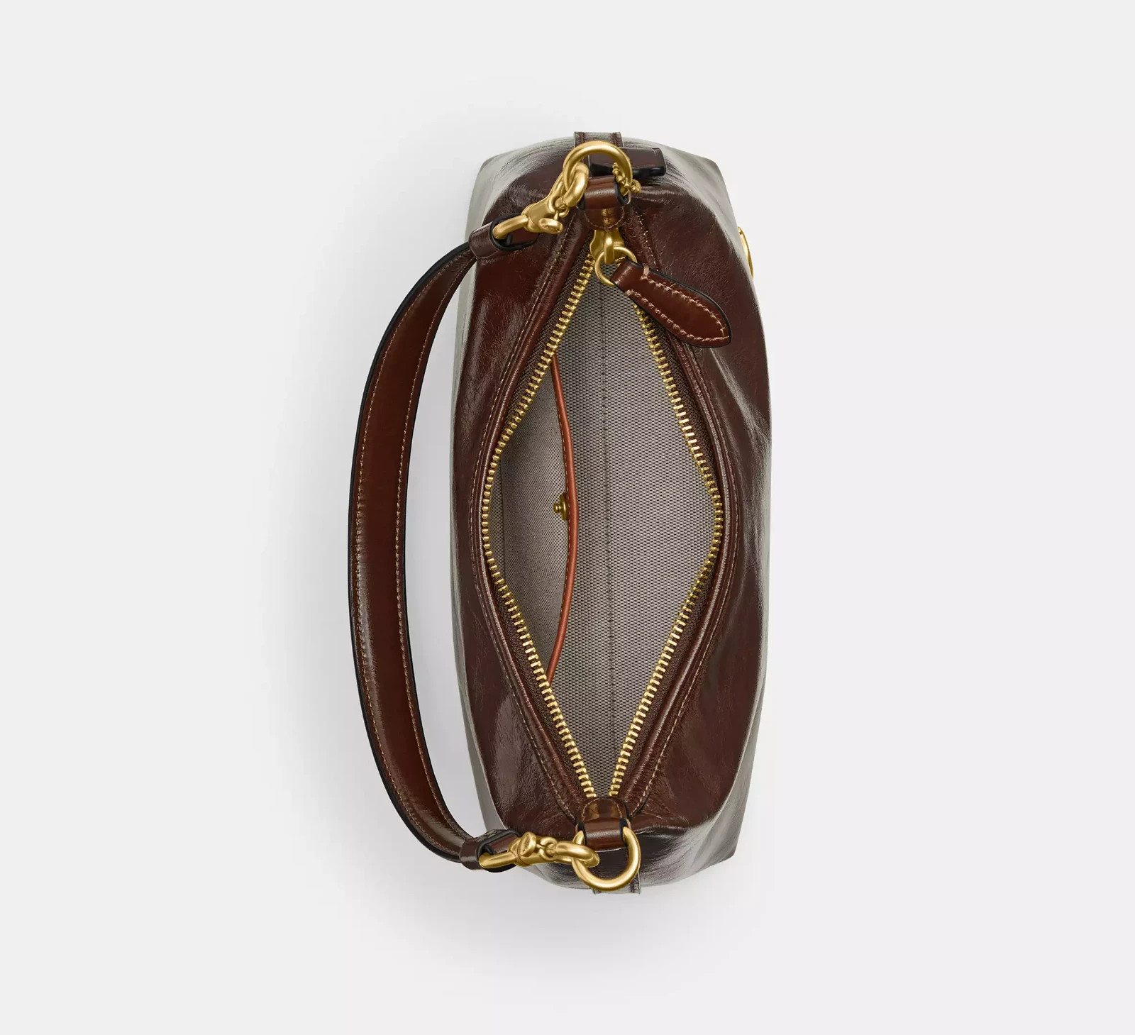 ❤️ Coach Juliet 25 Shoulder Patent Leather/Brass/Maple bag