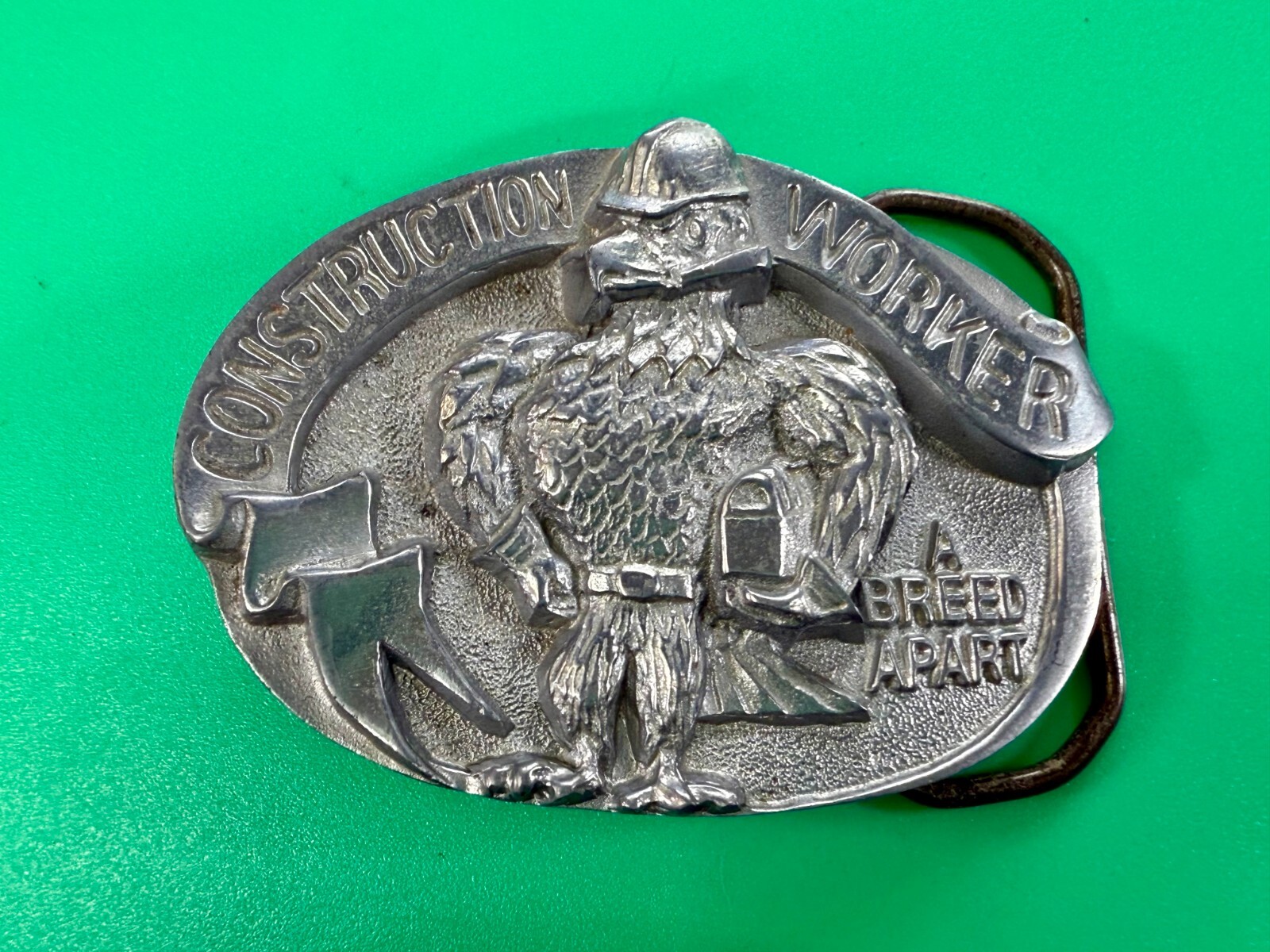 Construction Worker A Breed Apart Vintage The Great American Belt Buckle