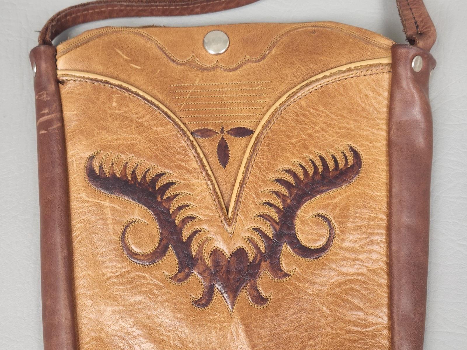 Handcrafted Full Grain Leather Crossbody Custom Shoulder Bag Brown 10″x8″ Purse